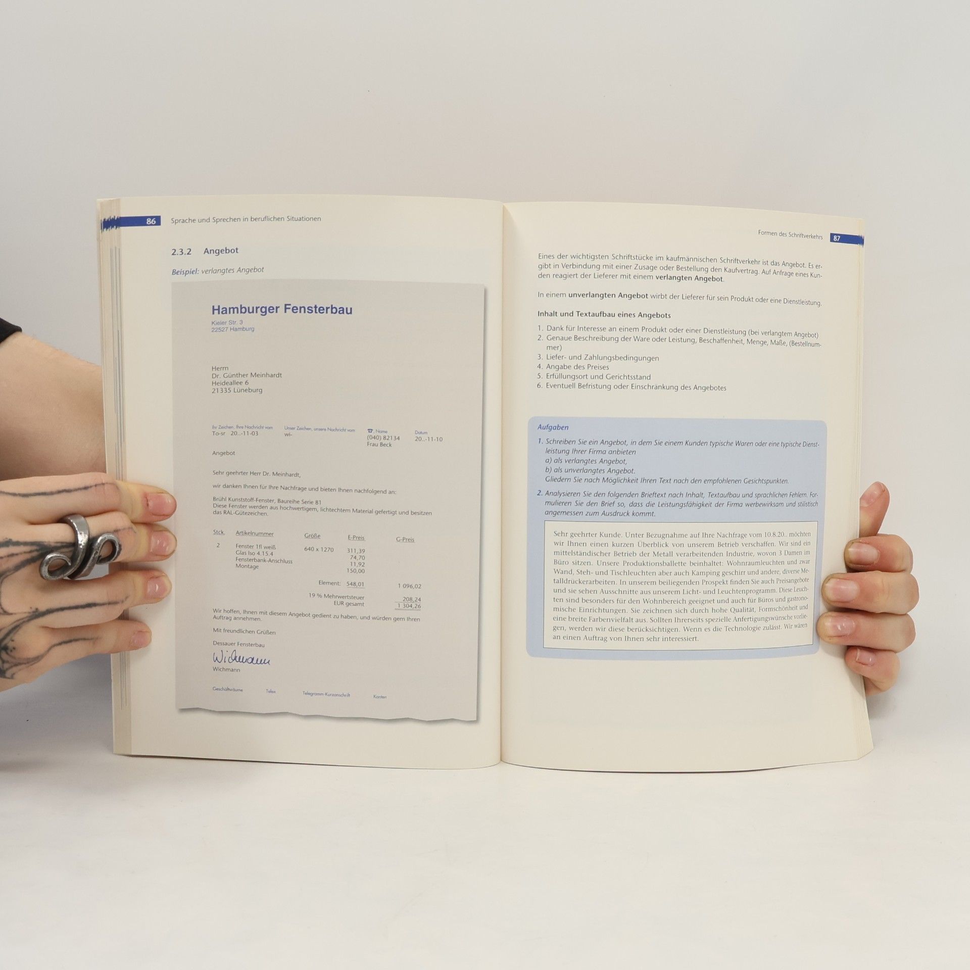 Gisela Otto Deutsch in Wirtschaft und Verwaltung