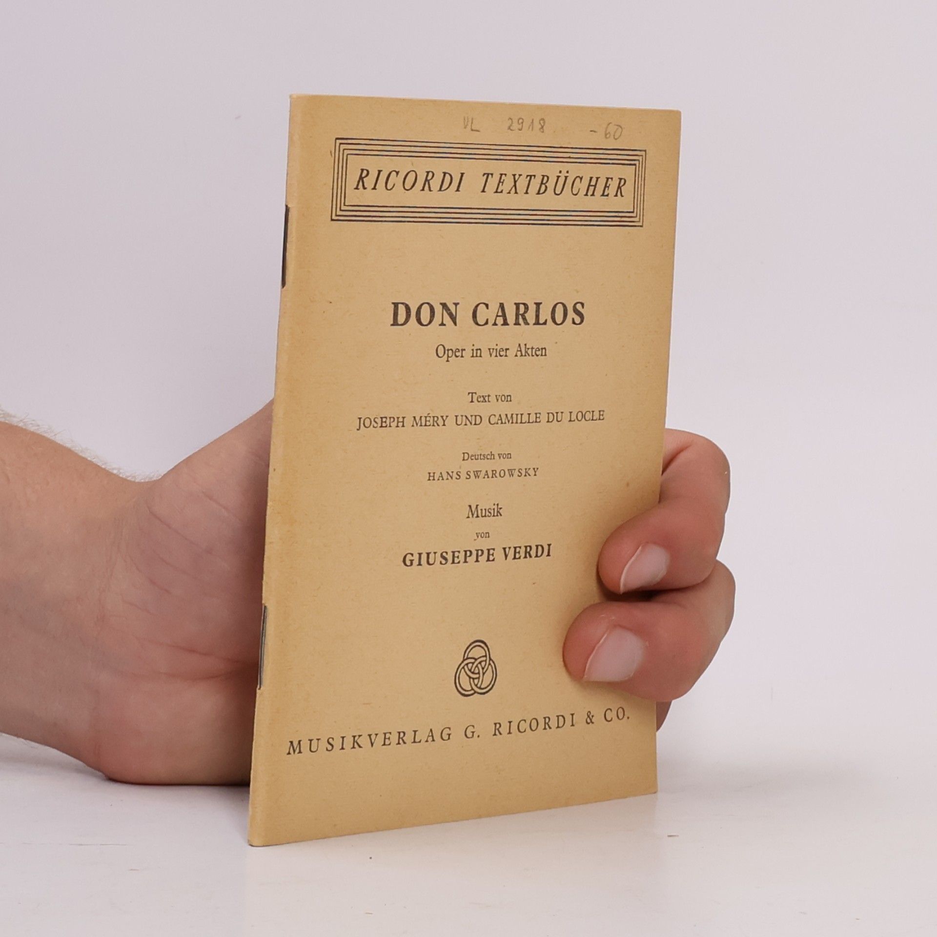 Kolektív autorov Don Carlos. Oper in vier Akten