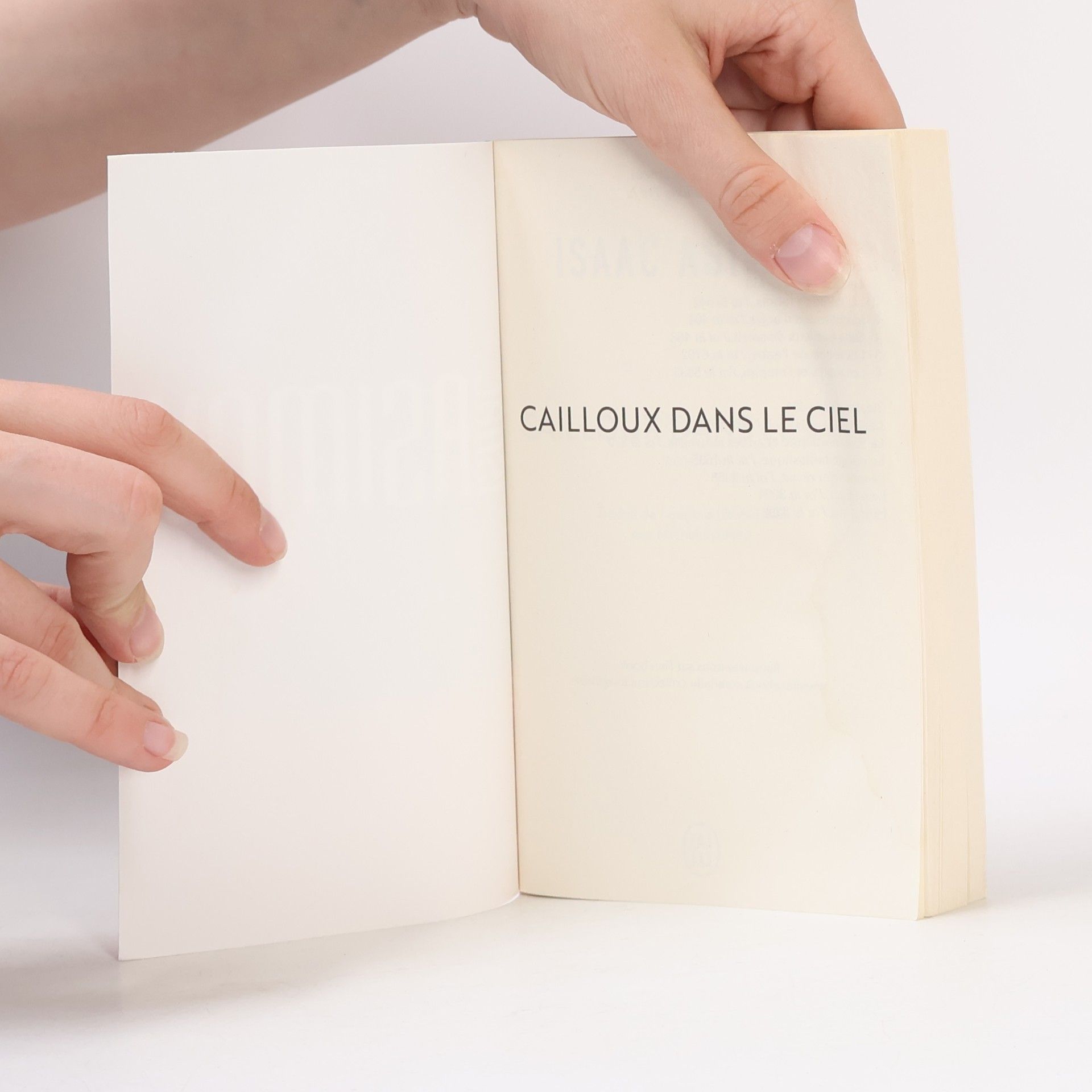 Isaac Asimov Cailloux dans le ciel