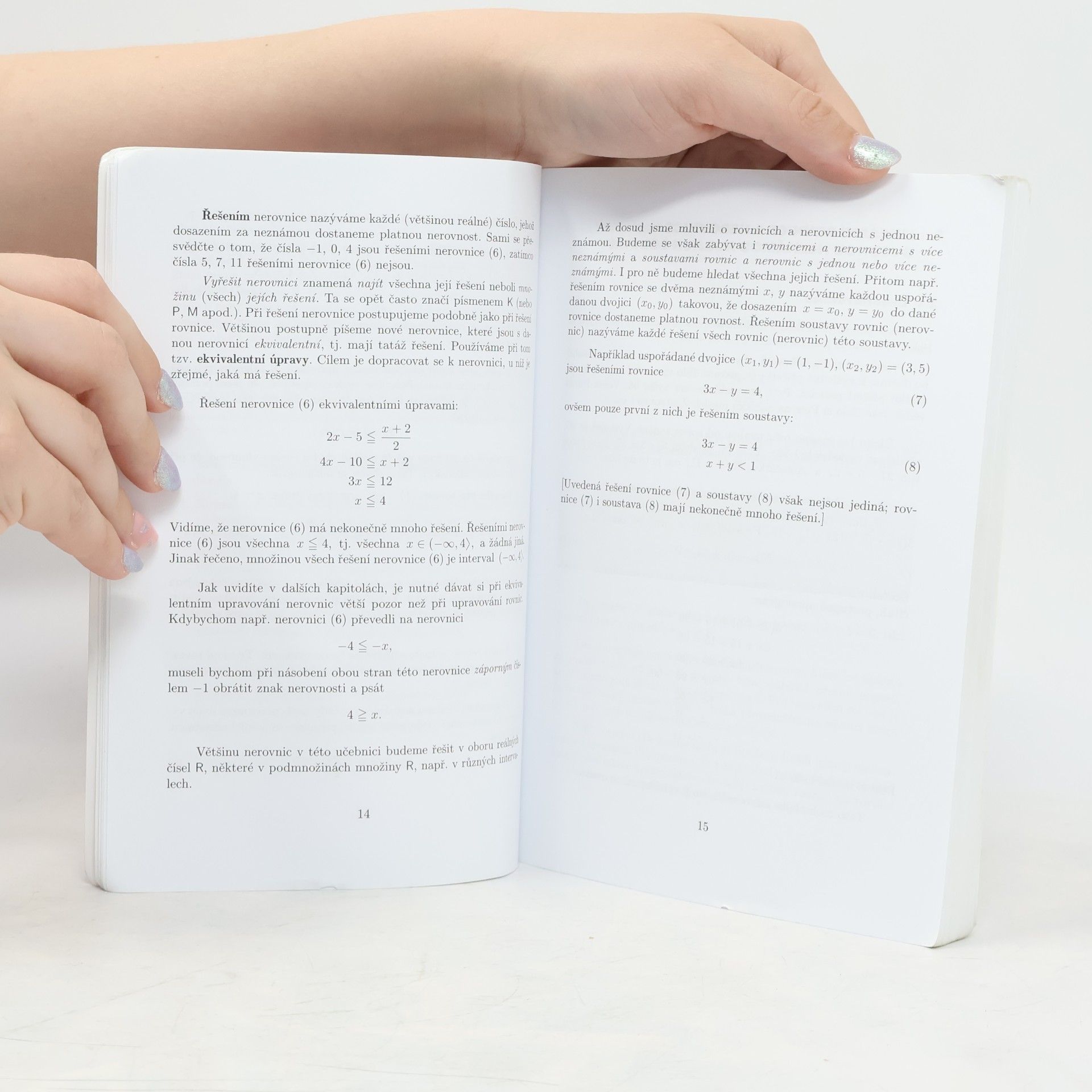 Leo Boček Matematika pro gymnázia. Rovnice a nerovnice