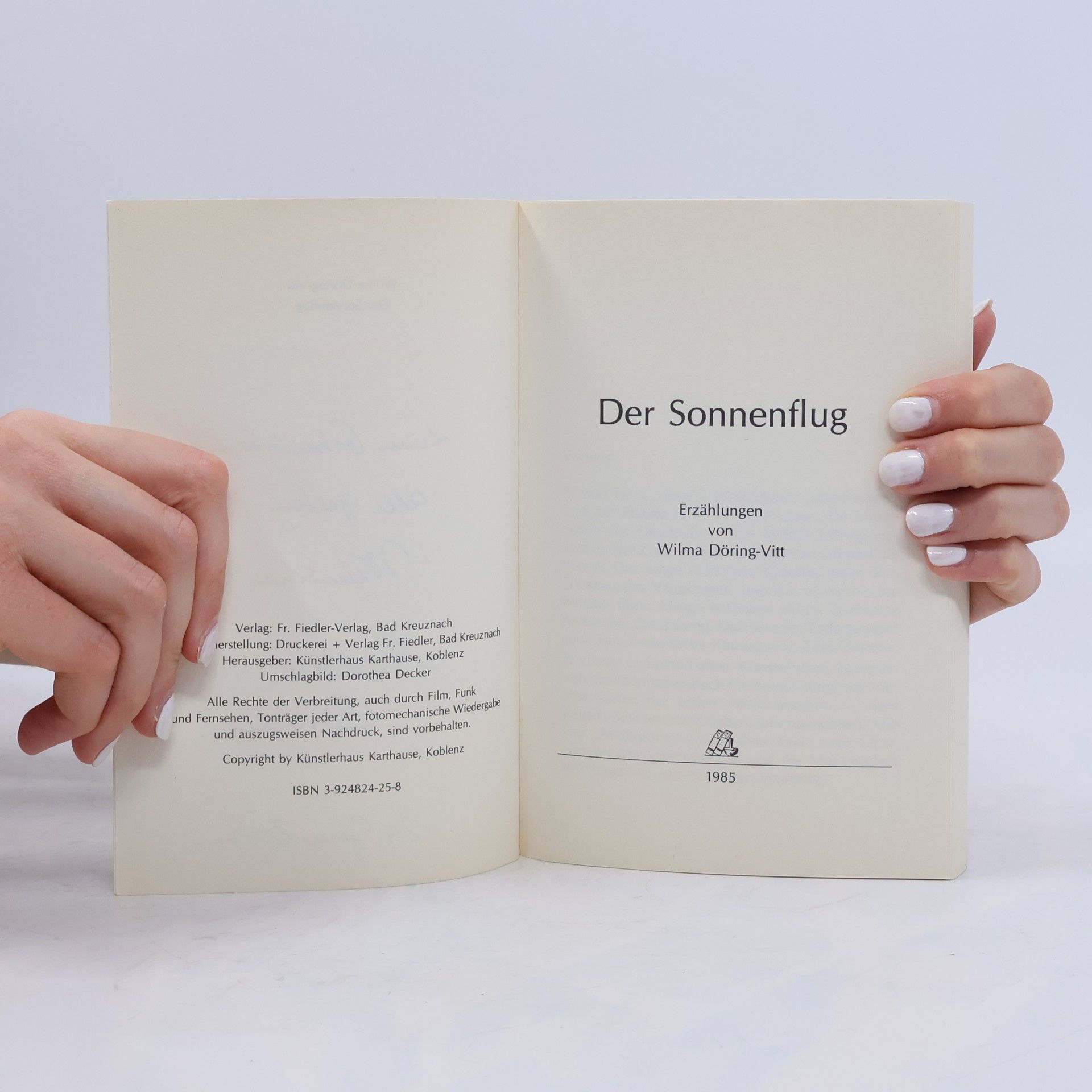 Wilma Döring-Vitt Der Sonnenflug