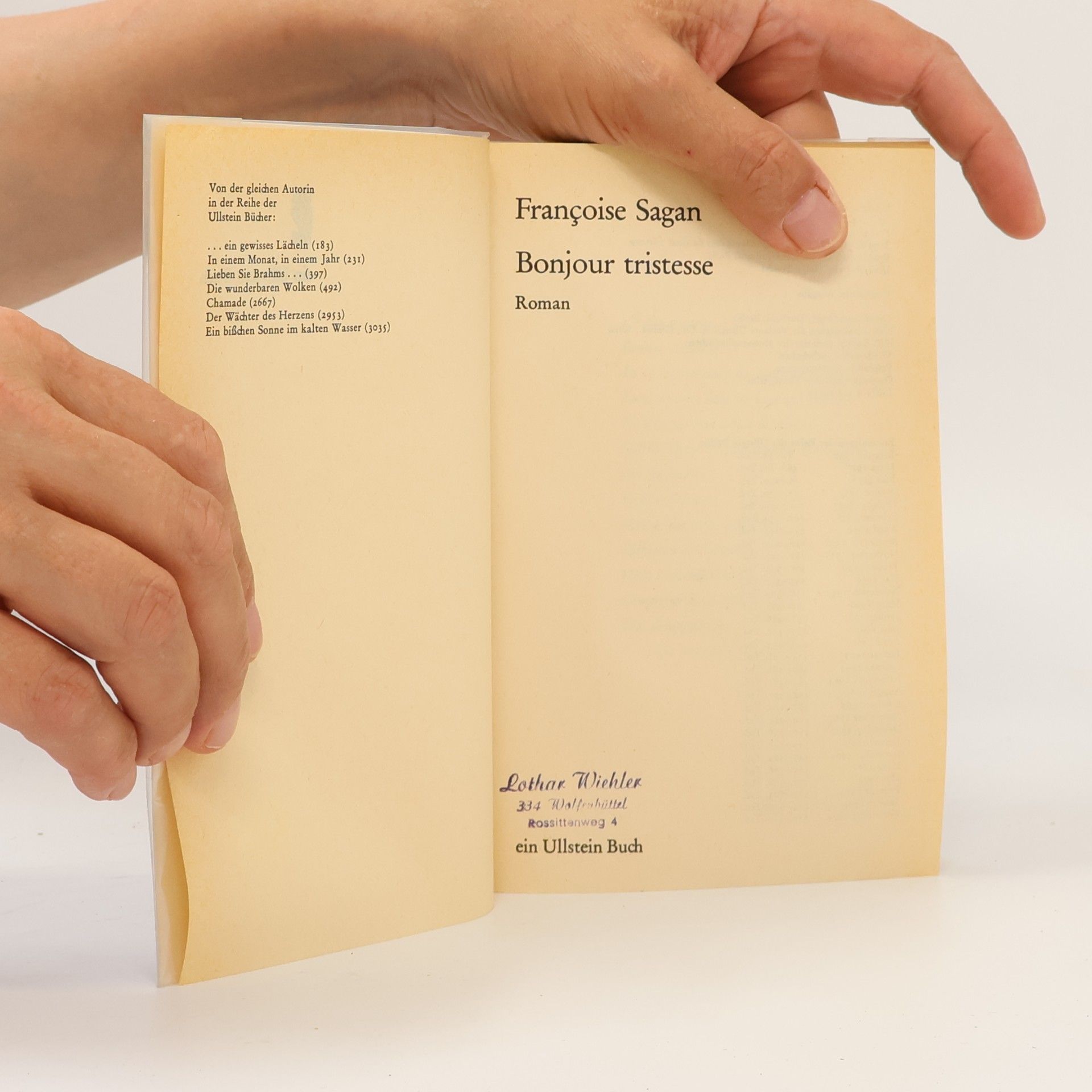 Françoise Sagan Bonjour tristesse