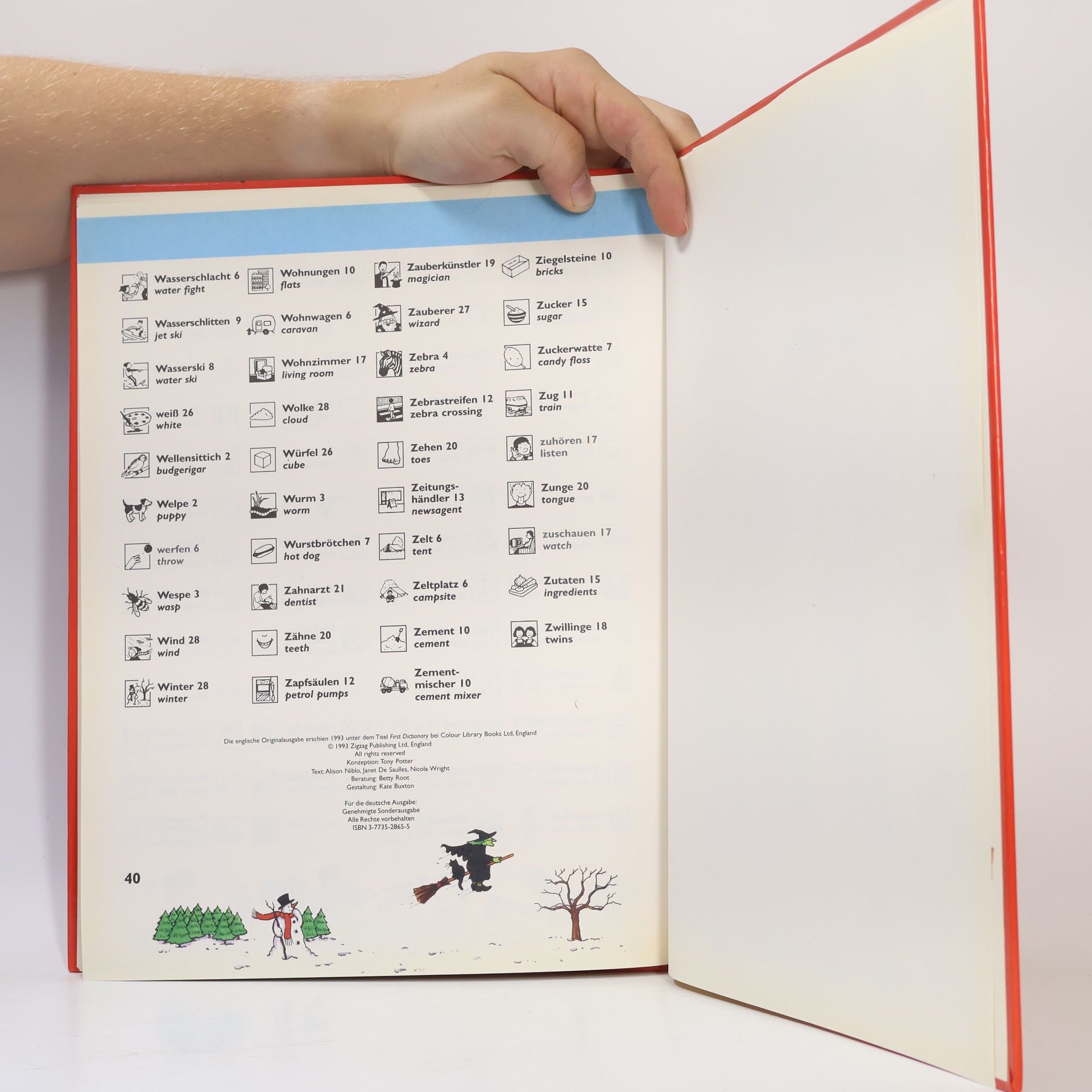 Bildwörterbuch Deutsch - Englisch