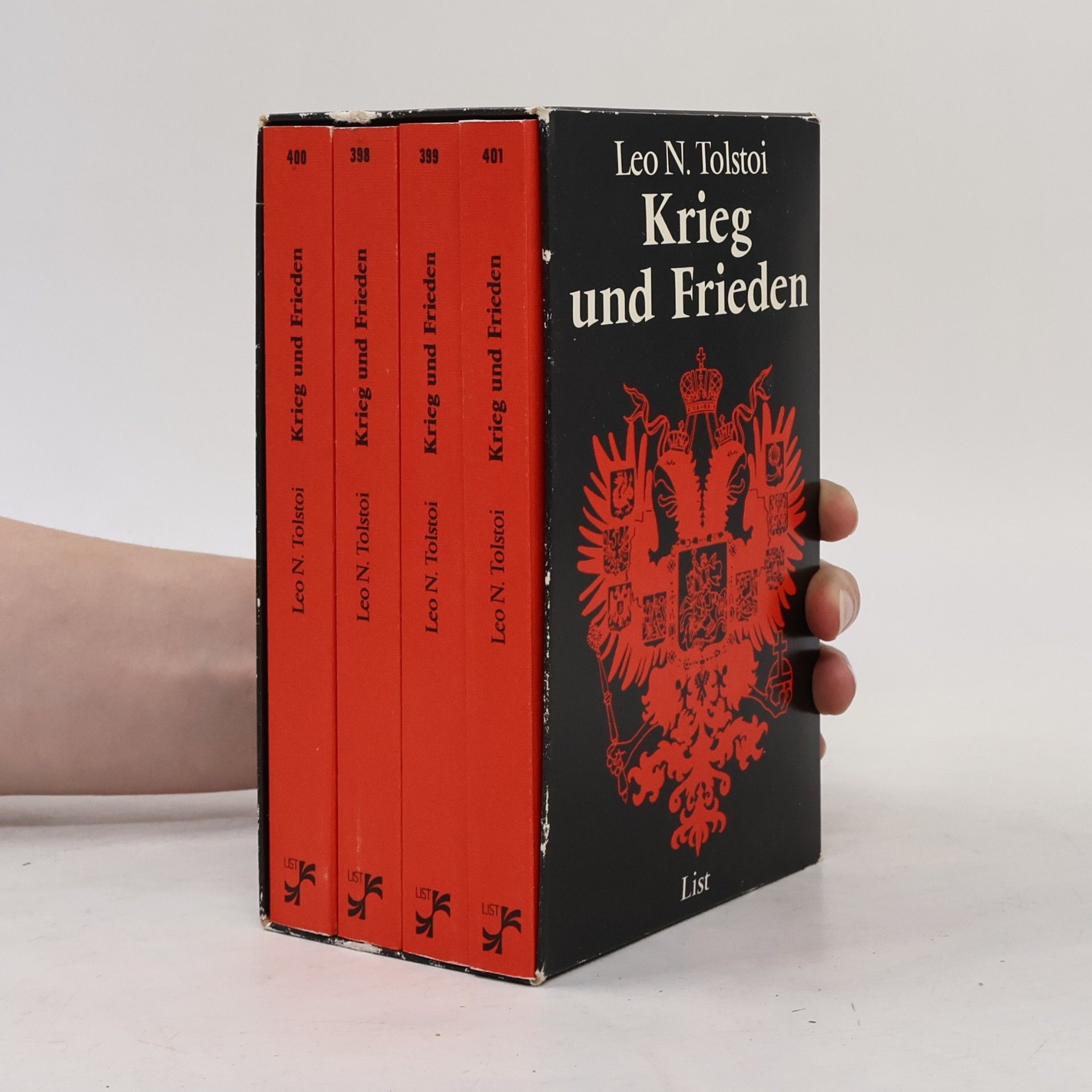 Léon Tolstoï Krieg und Frieden Box 1-4