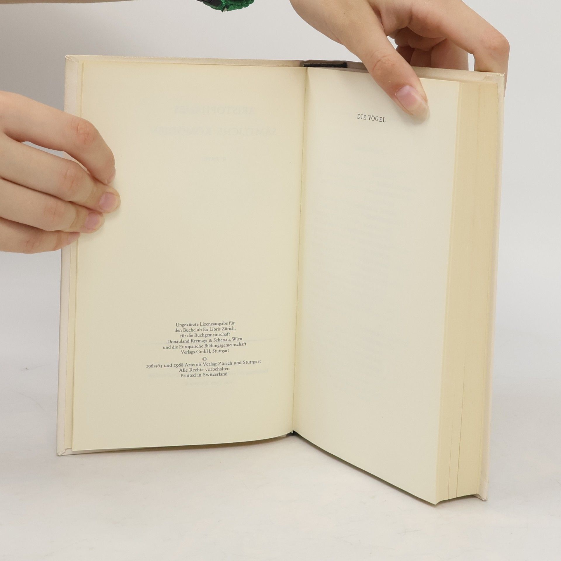 Aristophanes Sämtliche Komödien II