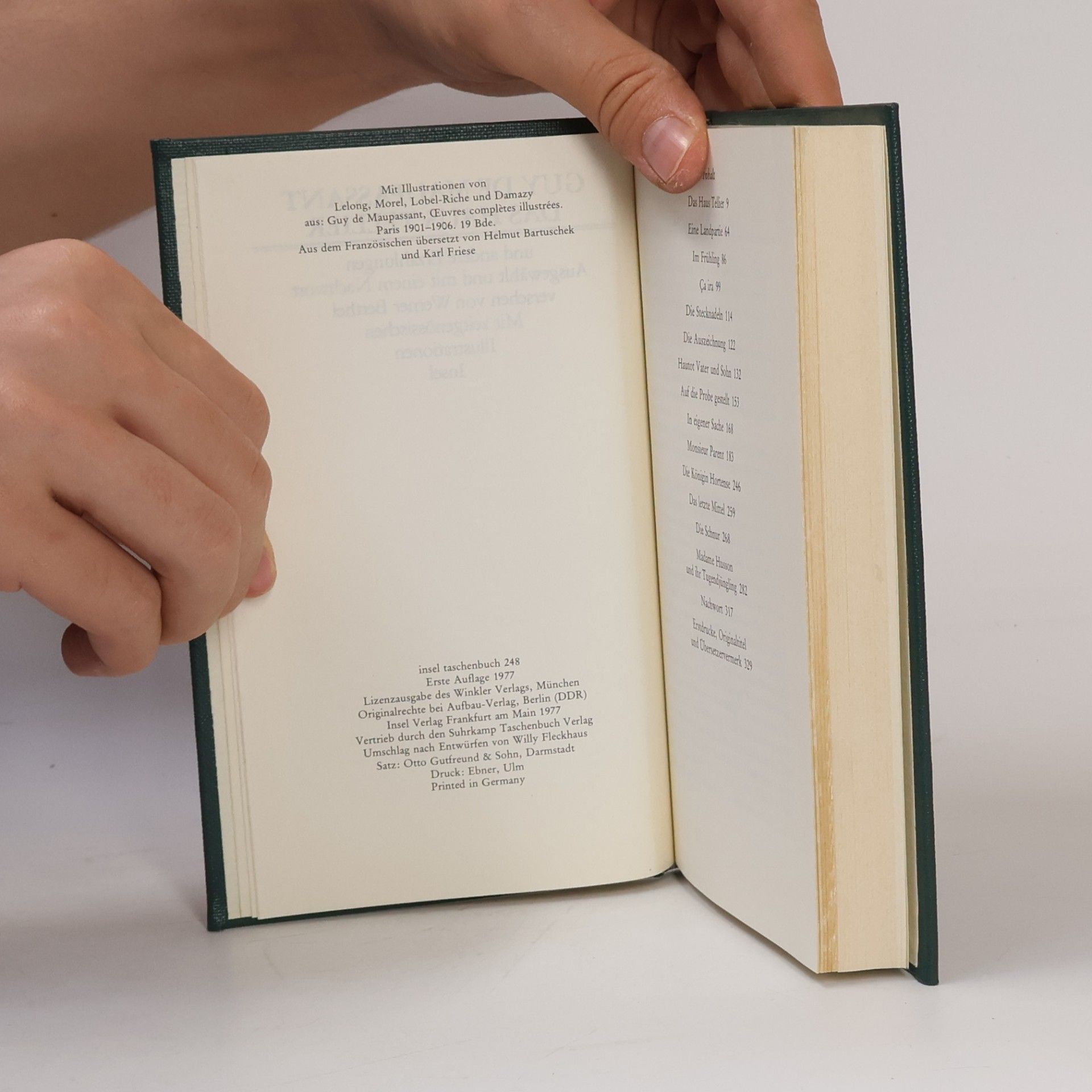 Guy de Maupassant Das Haus Tellier und andere Erzählungen - Ausgewählt und mit einem Nachwort versehen von Werner Berthel - Mit zeitgenössischen Illustrationen