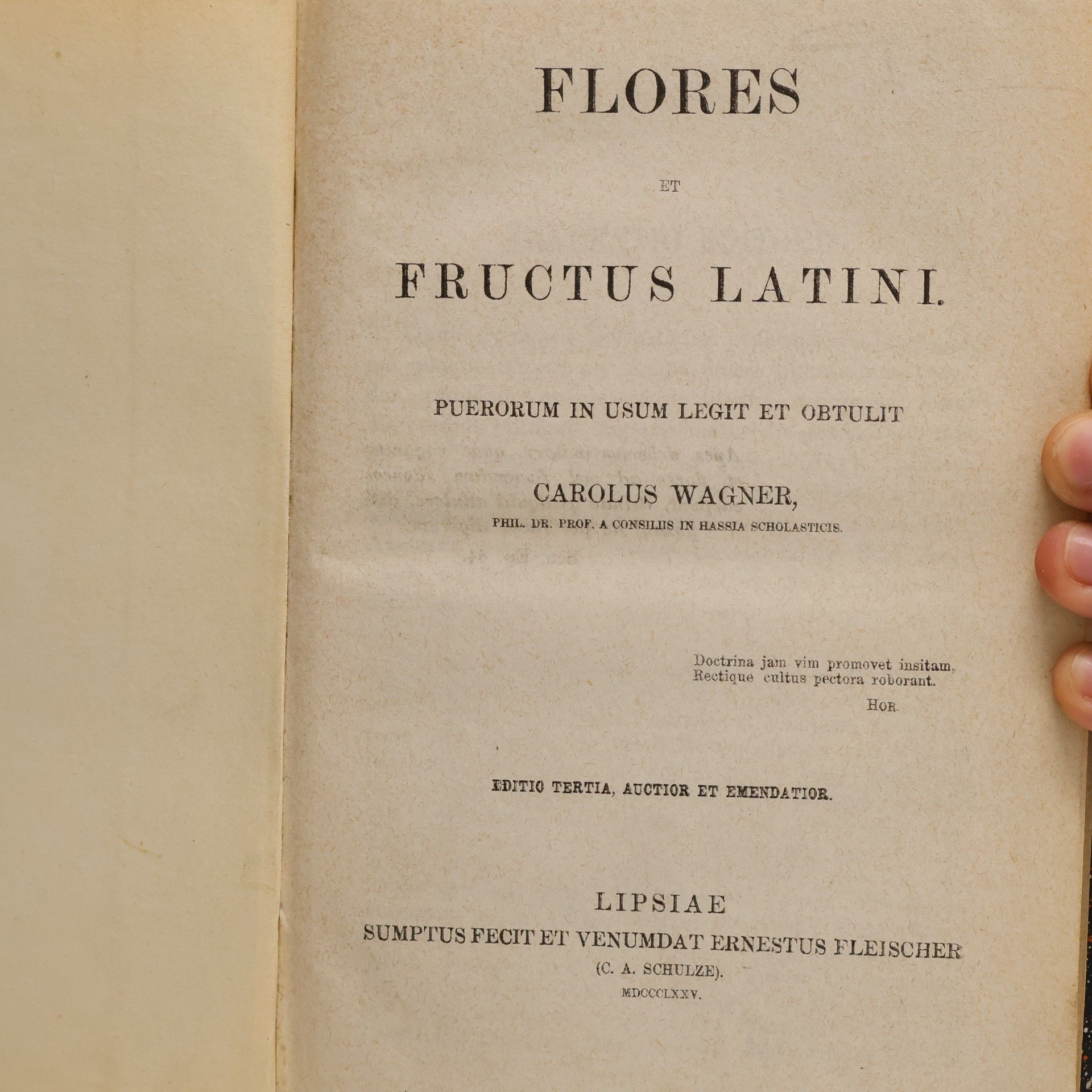 Carolus Wagner Flores et fructus latini