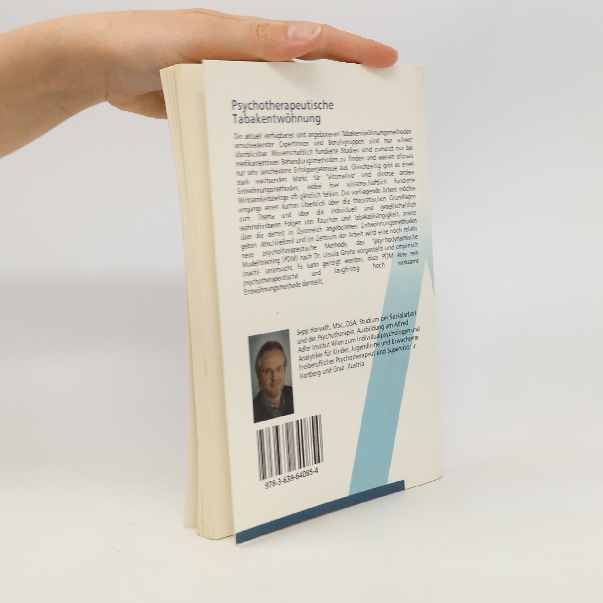 Sepp Horvath Psychotherapeutische Tabakentwöhnung