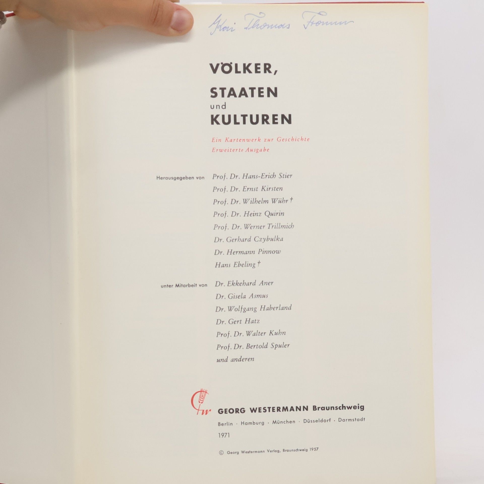Autorenkollektiv Völker, Staaten und Kulturen: Ein Kartenwerk zur Geschichte