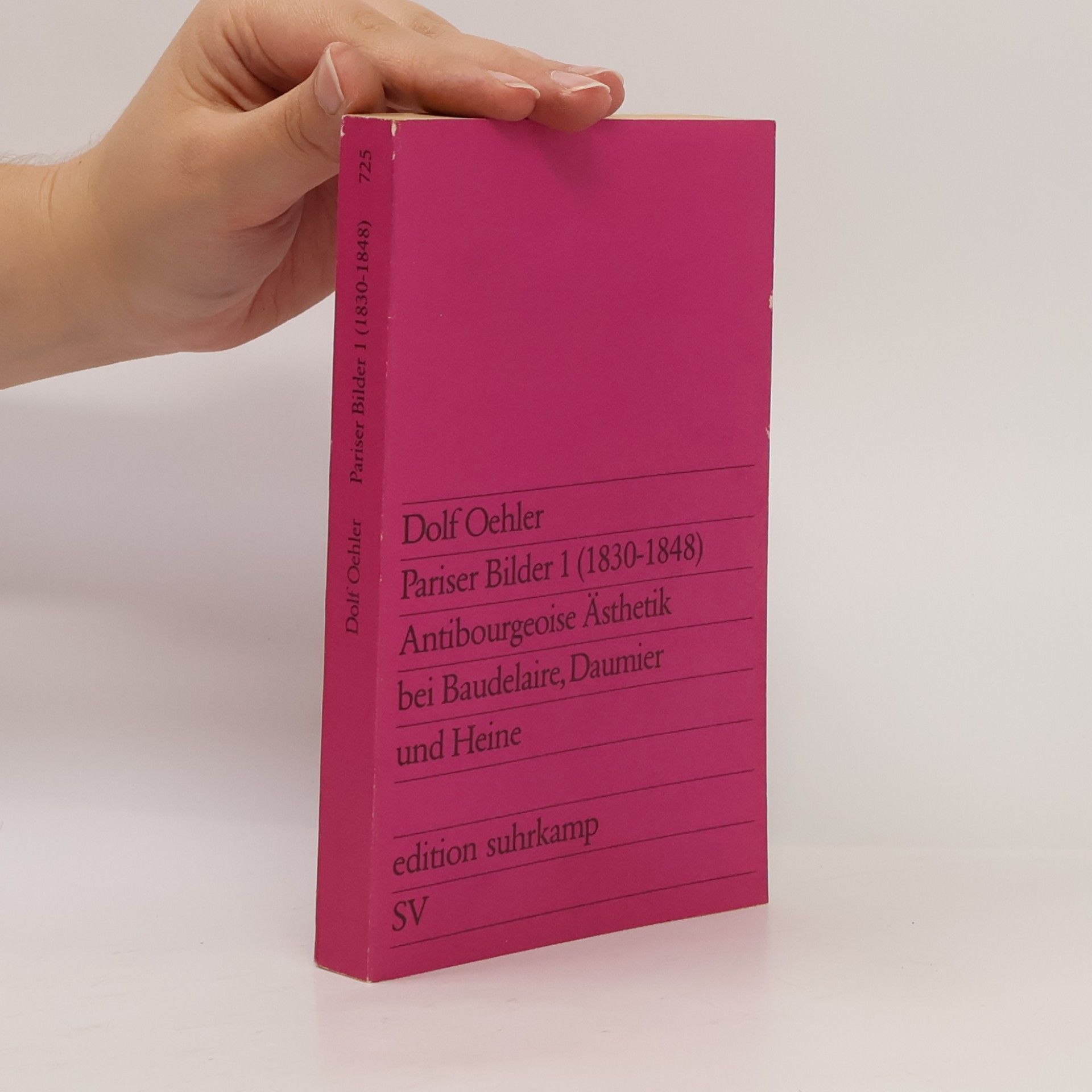 Dolf Oehler Pariser Bilder. Tl.1