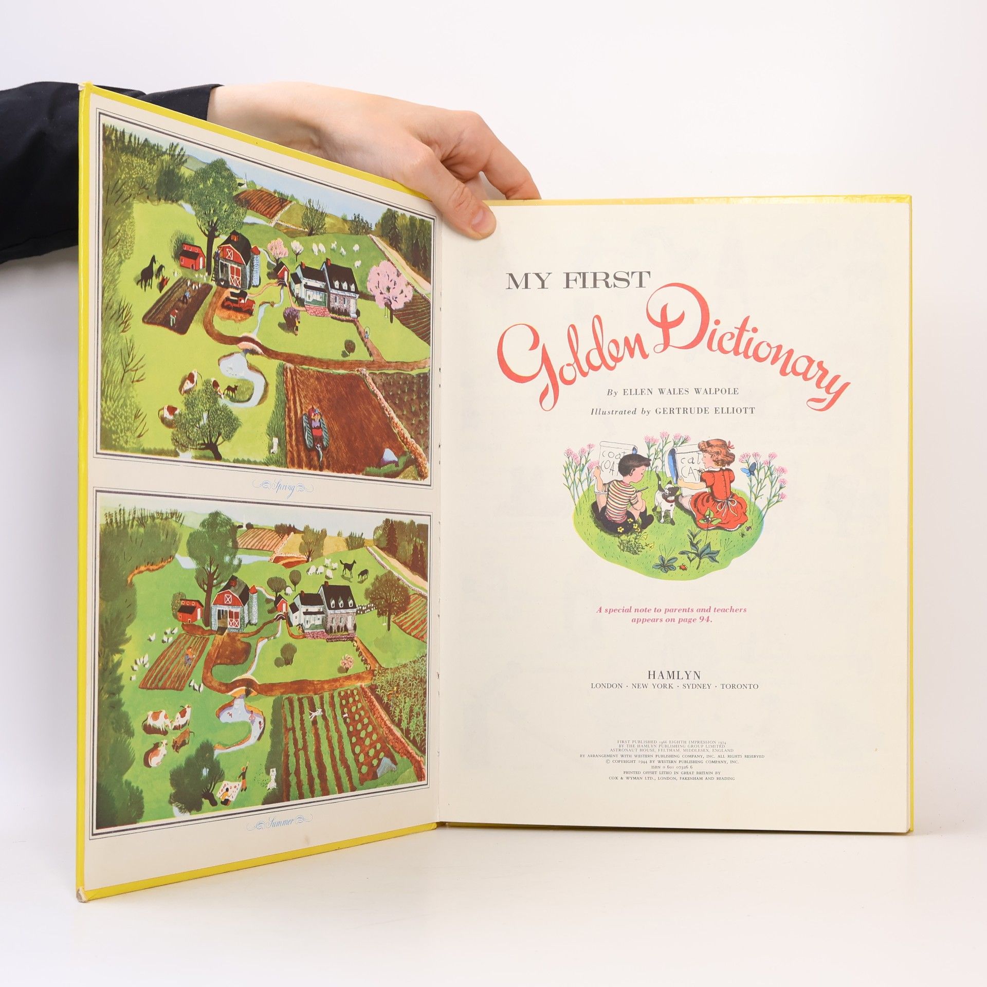 Ellen Wales Walpole My First Golden Dictionary