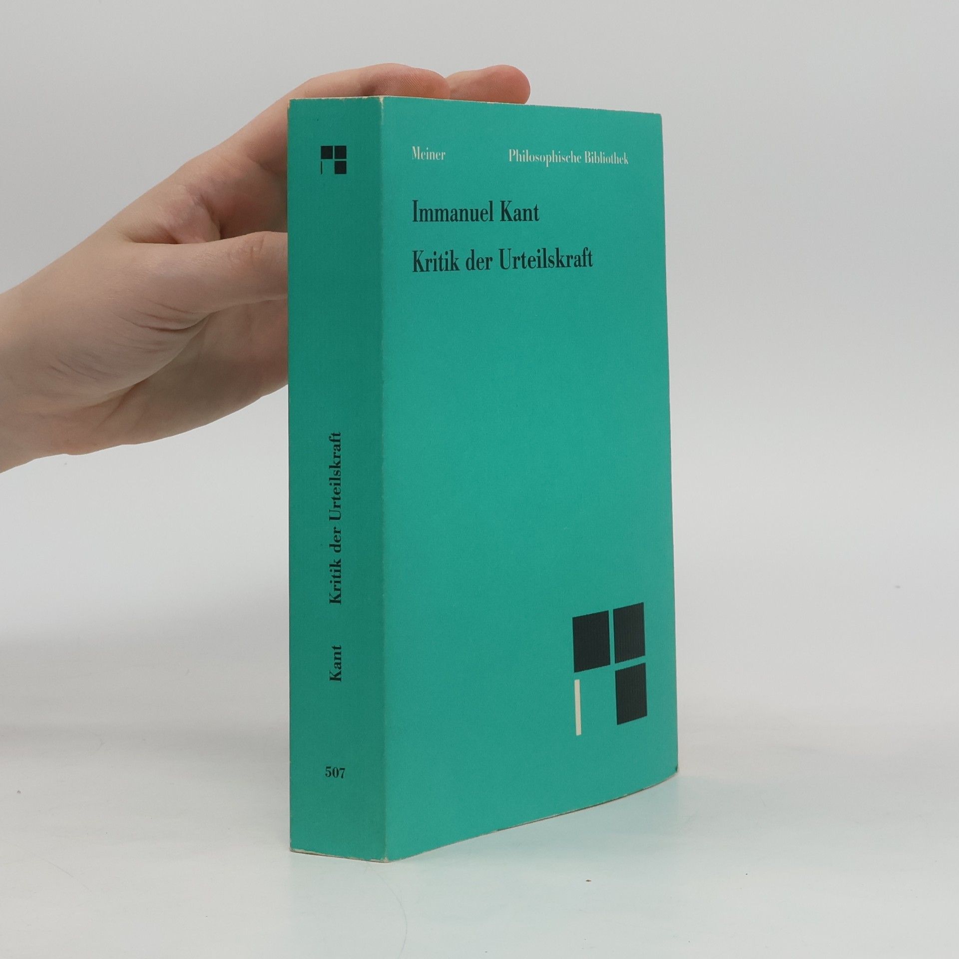Heiner F. Klemme Philosophische Bibliothek - 507: Kritik der Urteilskraft