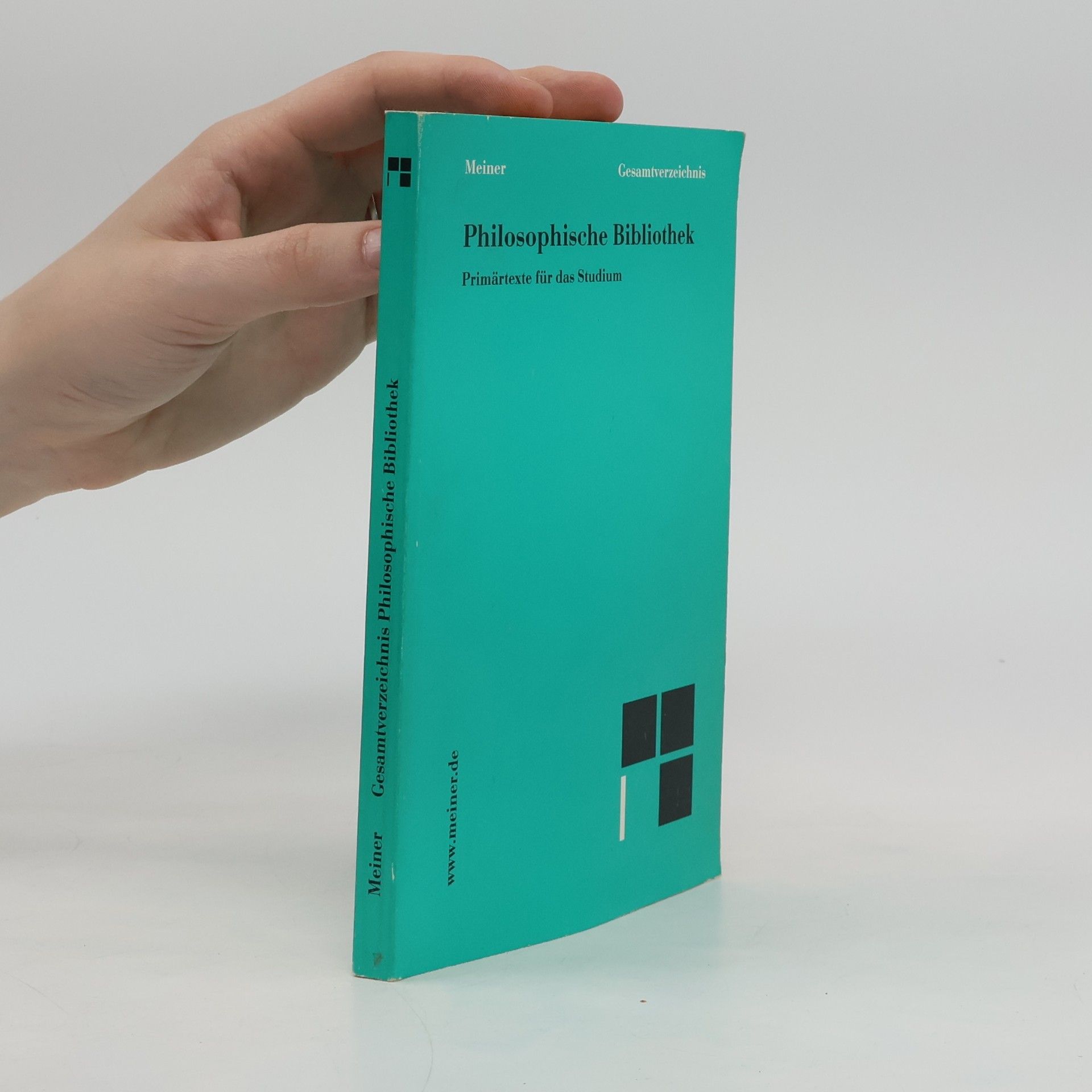 Collectif d'auteurs Philosophische Bibliothek Gesamtverzeichnis