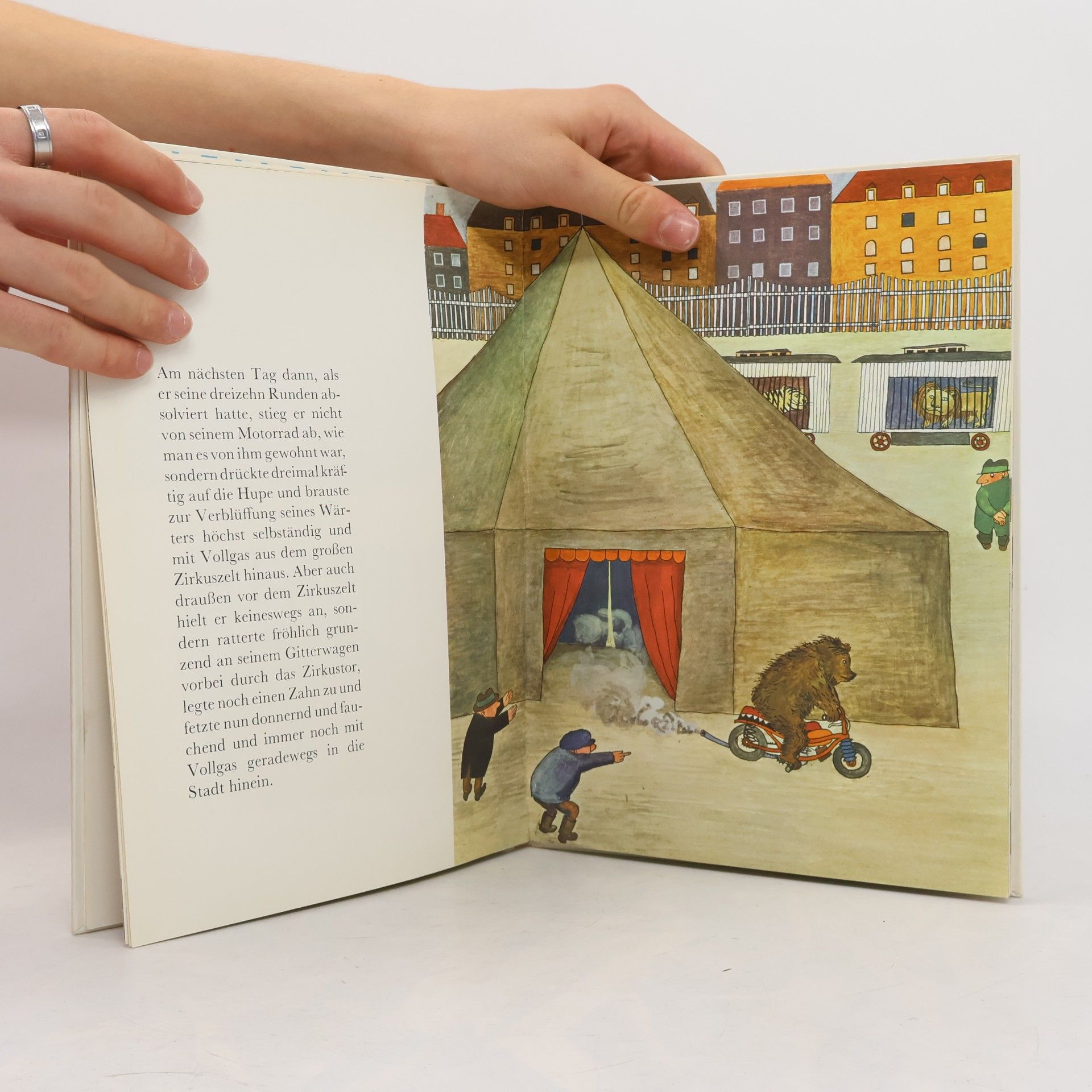 Reiner Zimnik Diogenes Kinderbuch: Der Bär auf dem Motorrad