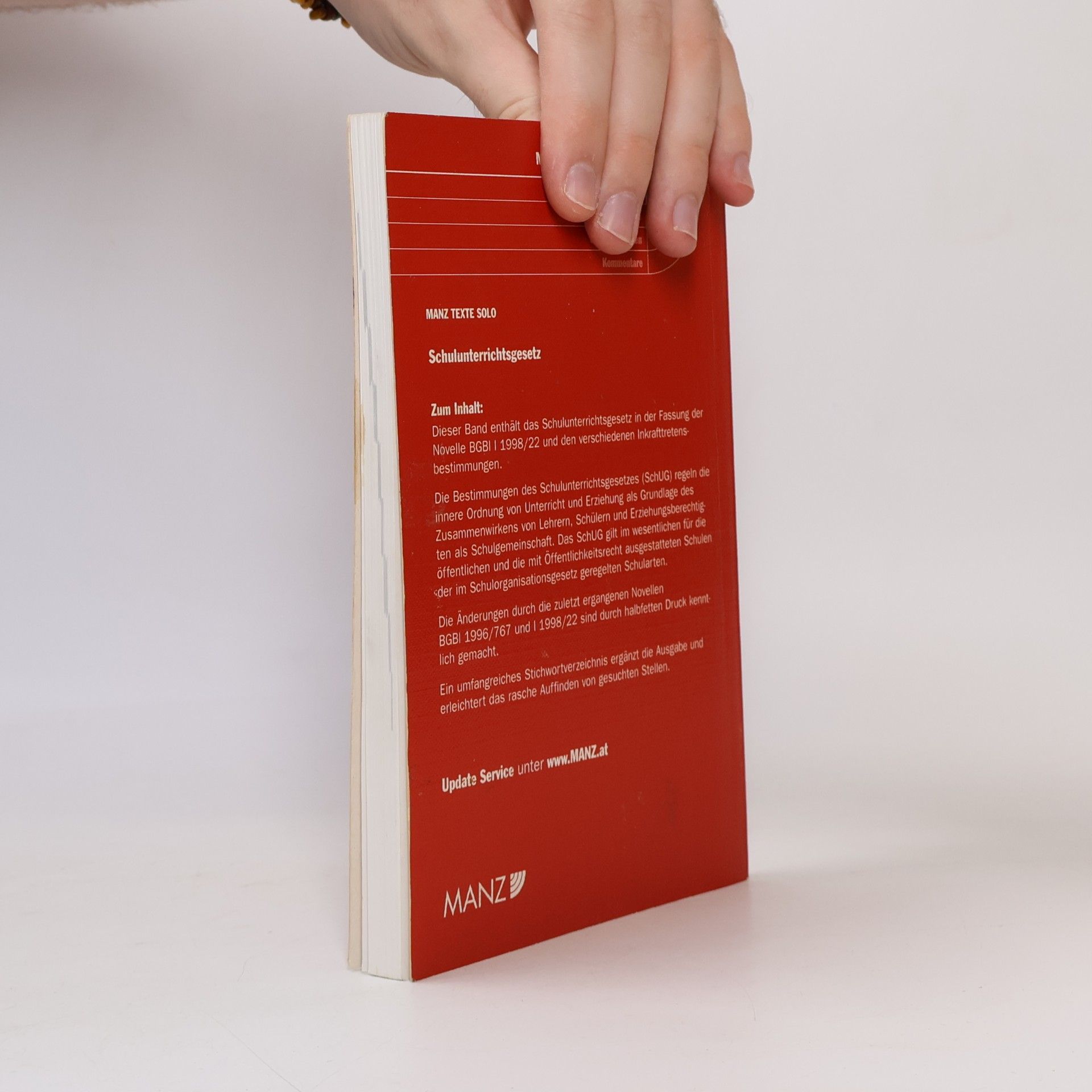 Various authors Schulunterrichtsgesetz