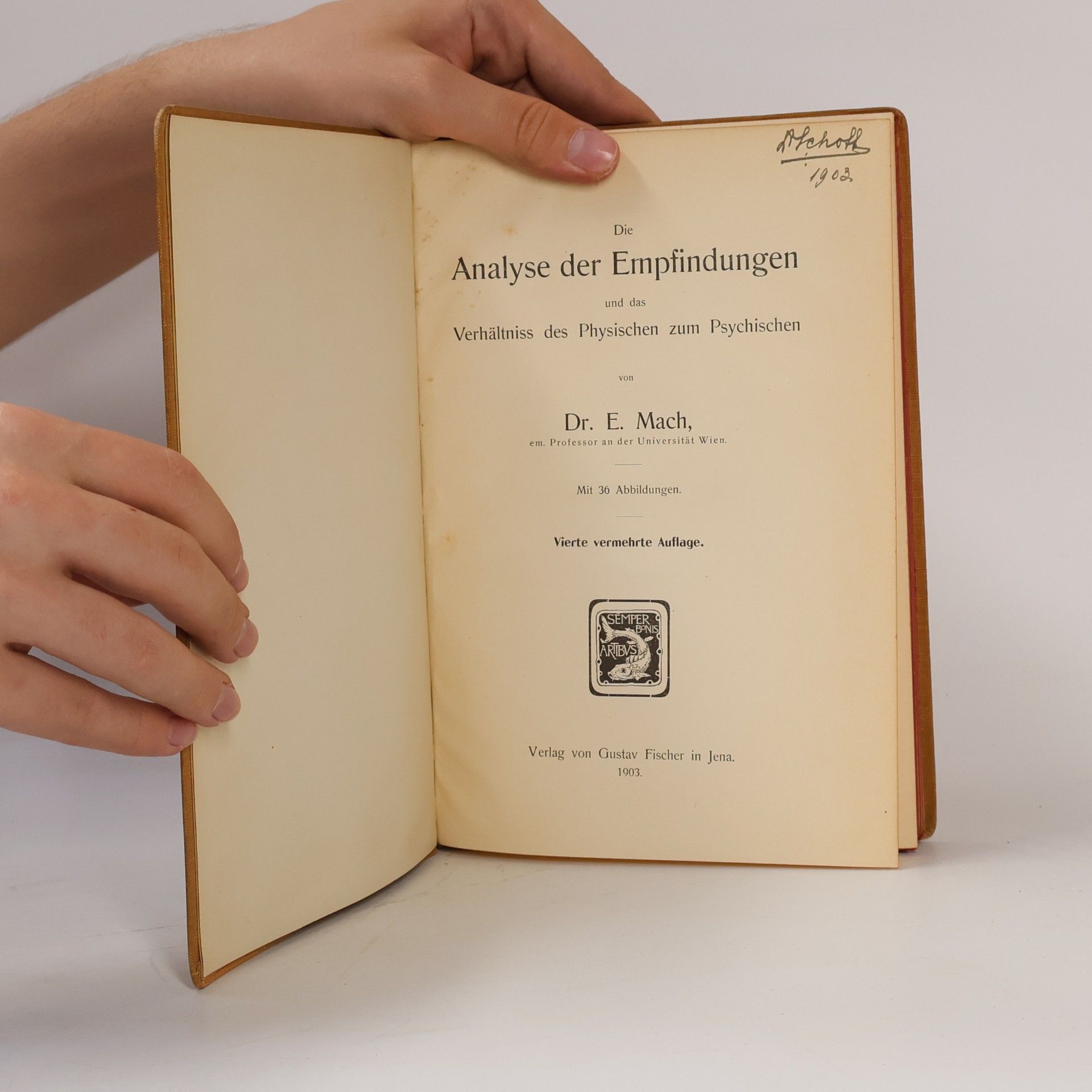 Ernst Mach Die Analyse der Empfindungen