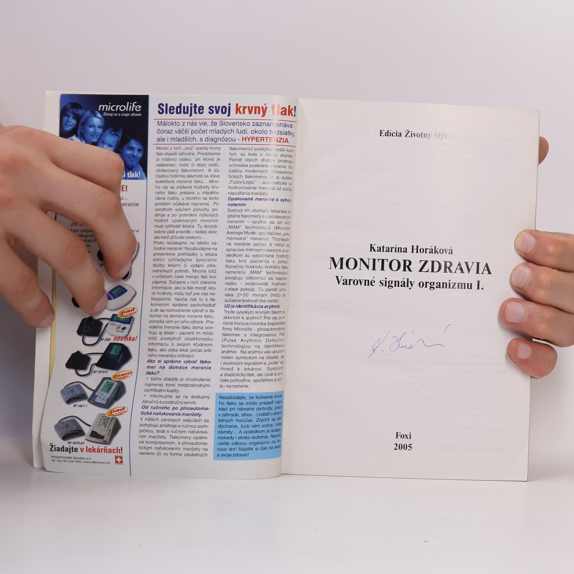Katarína Horáková Monitor zdravia