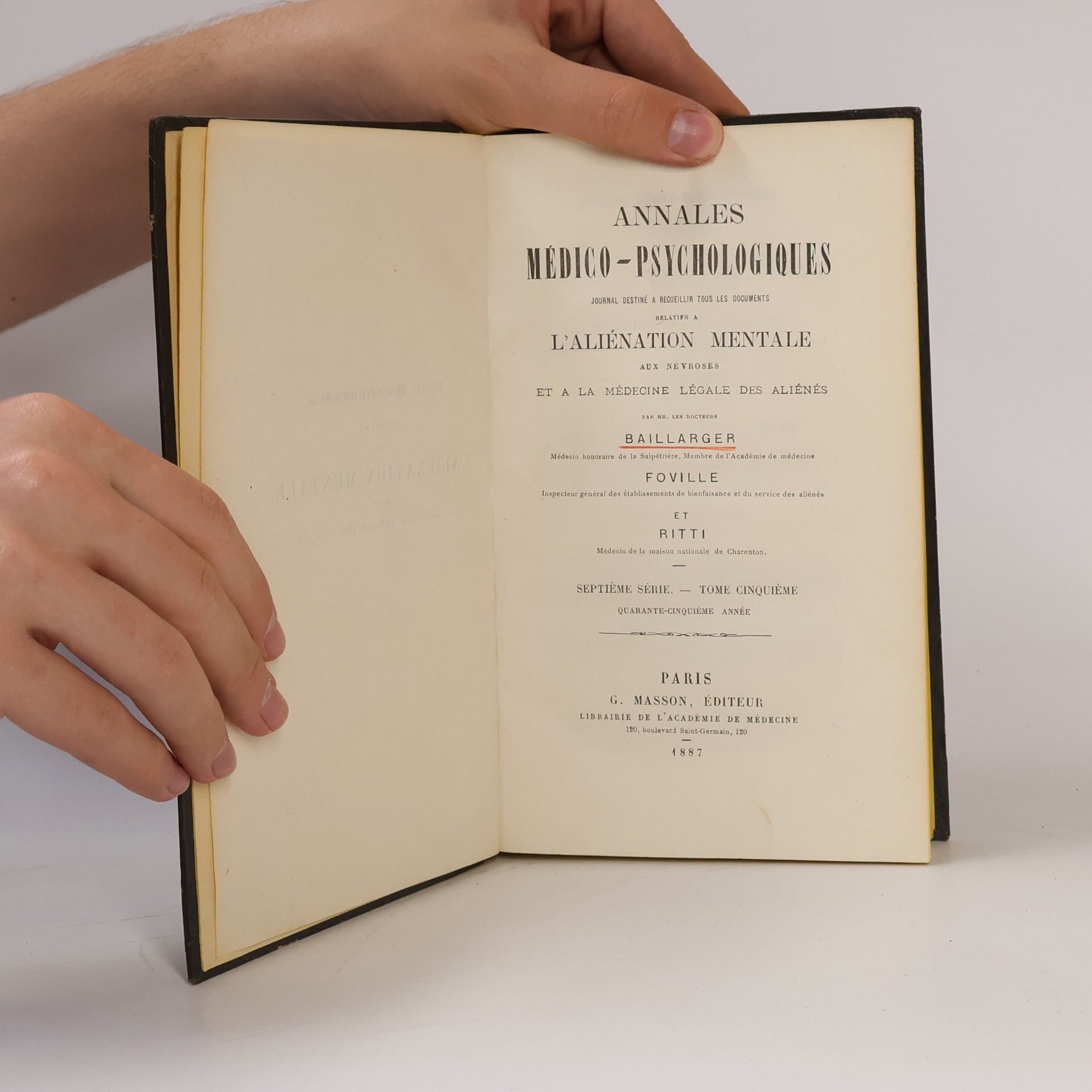 Autorenkollektiv Annales Médico-Psychologiques