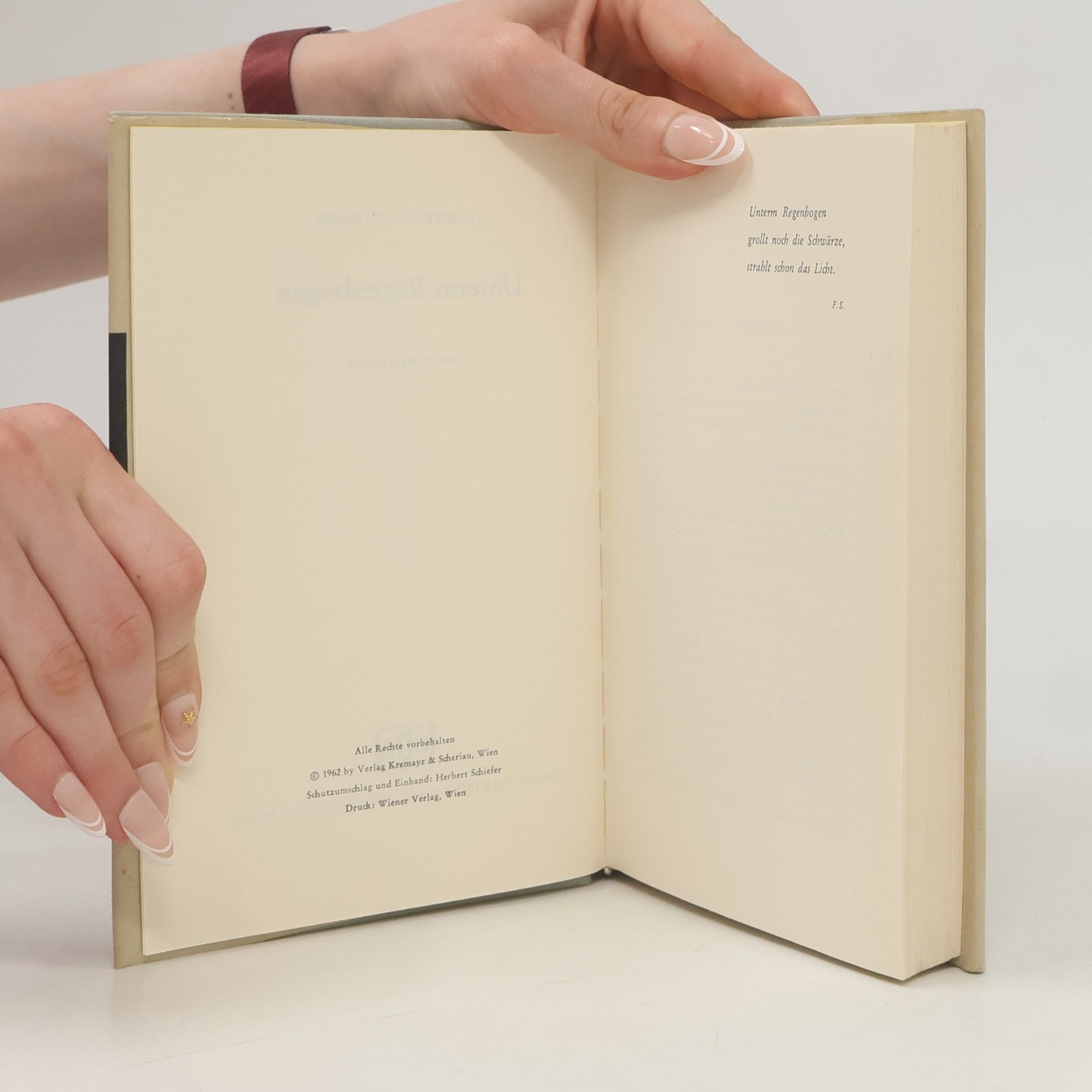 Friedrich Sacher Unterm Regenbogen. Erzählungen