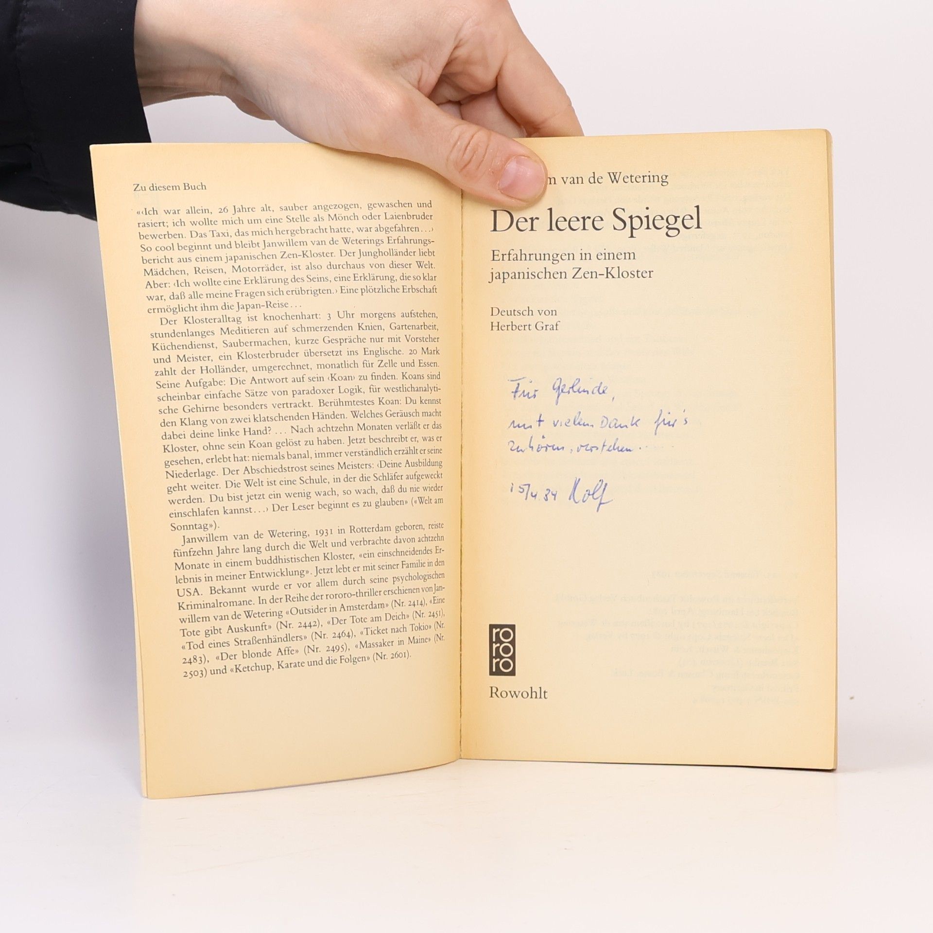 Janwillem van de Wetering Der leere spiegel
