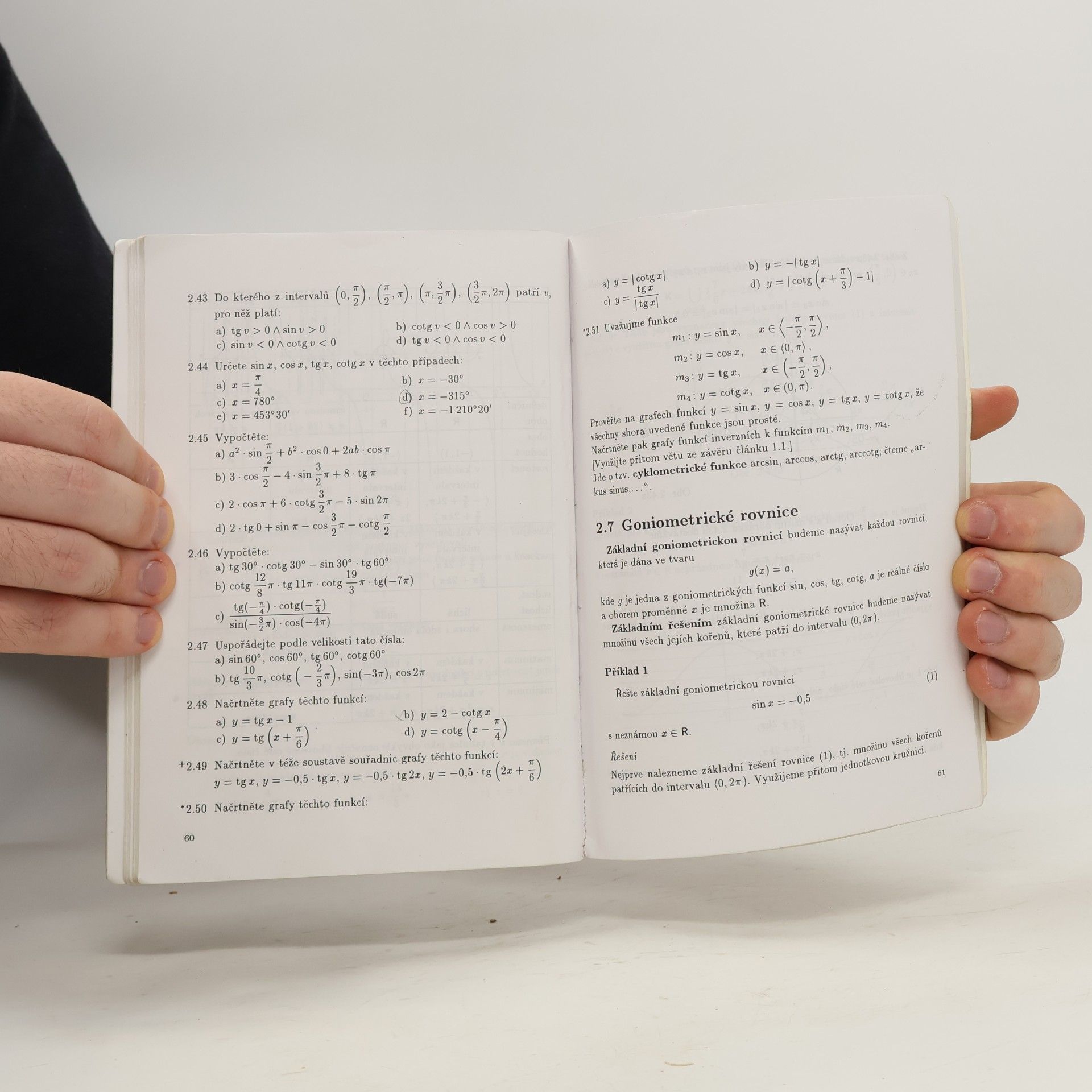 Oldřich Odvárko Matematika pro gymnázia. Goniometrie