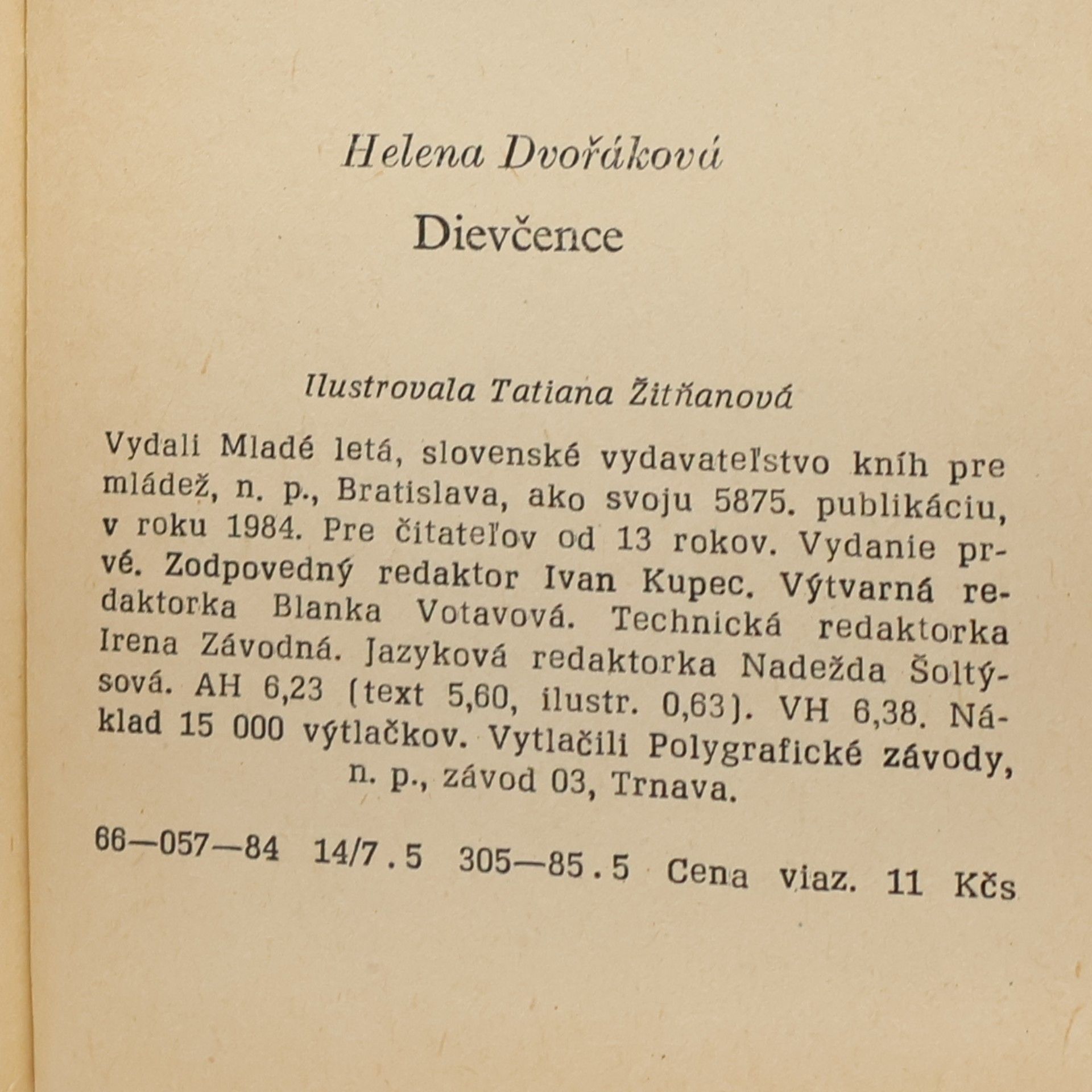 Helena Dvořáková Dievčence