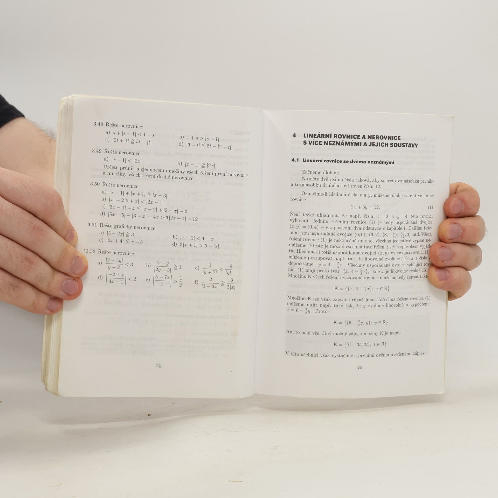 Jura Charvát Matematika pro gymnázia. Rovnice a nerovnice