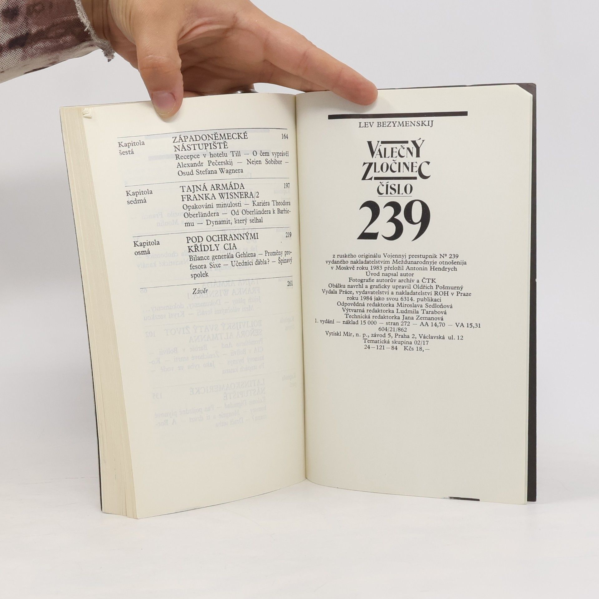 Lev A. Bezymenskij Válečný zločinec číslo 239