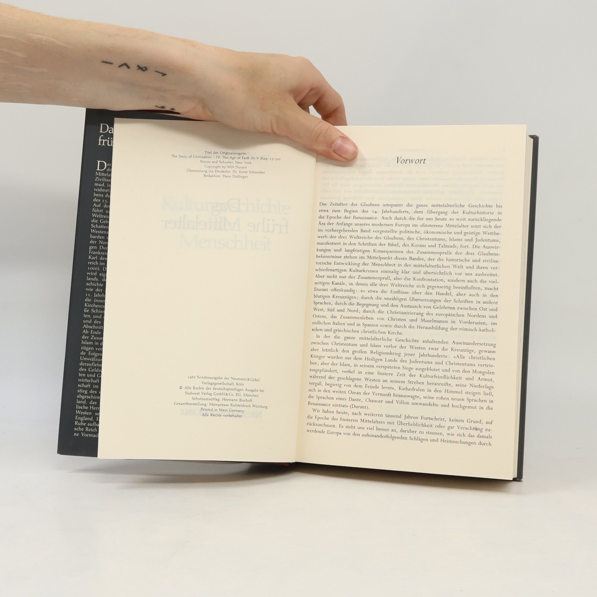 Will Durant Kulturgeschichte der Menschheit. Band 6