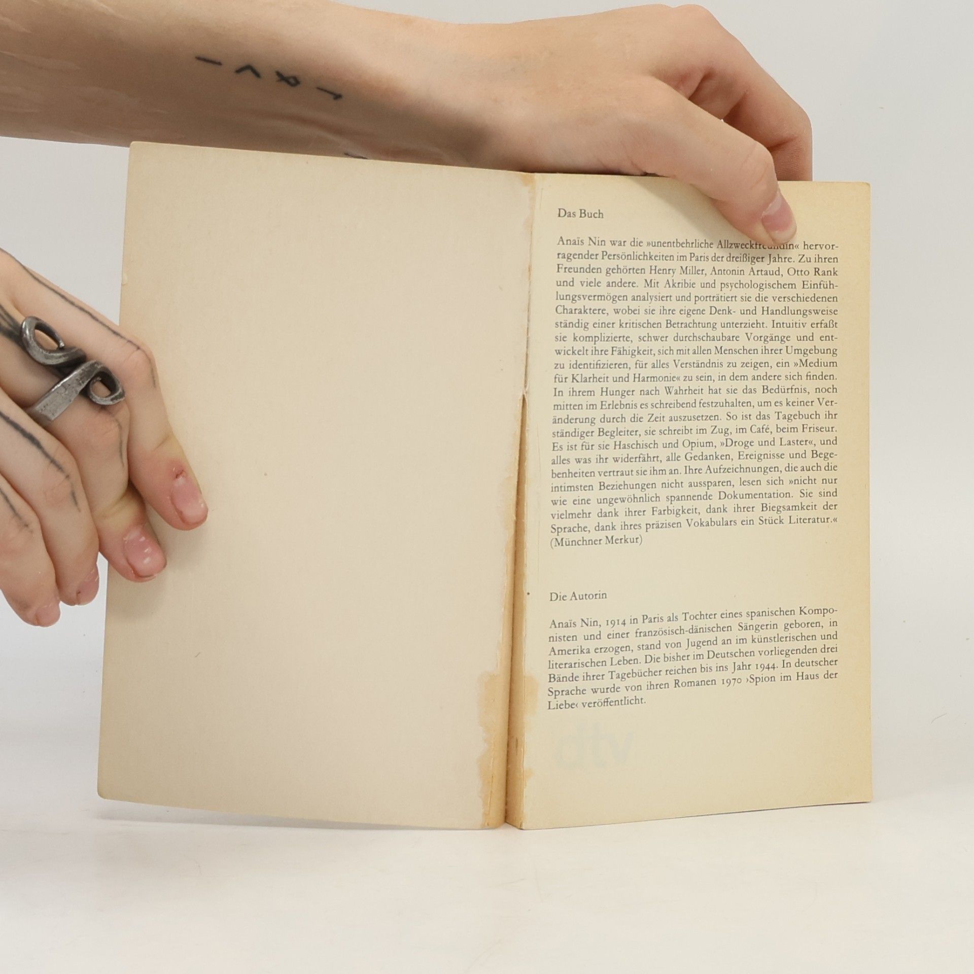 Anaïs Nin Die Tagebücher der Anaïs Nin 1