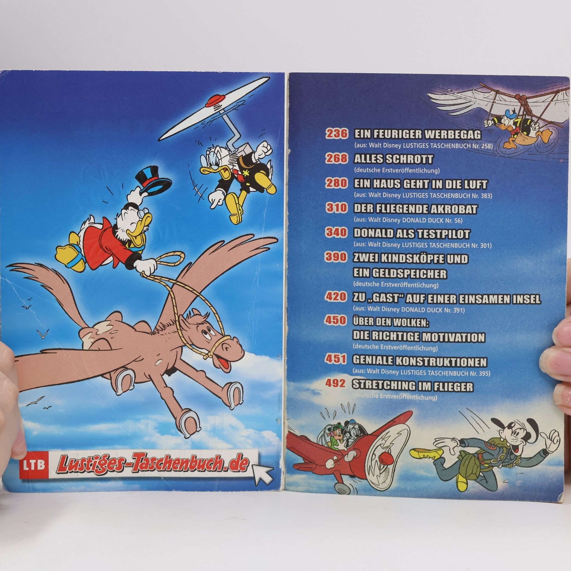 Walt Disney Lustiges Taschenbuch Spezial : Über den Wolken