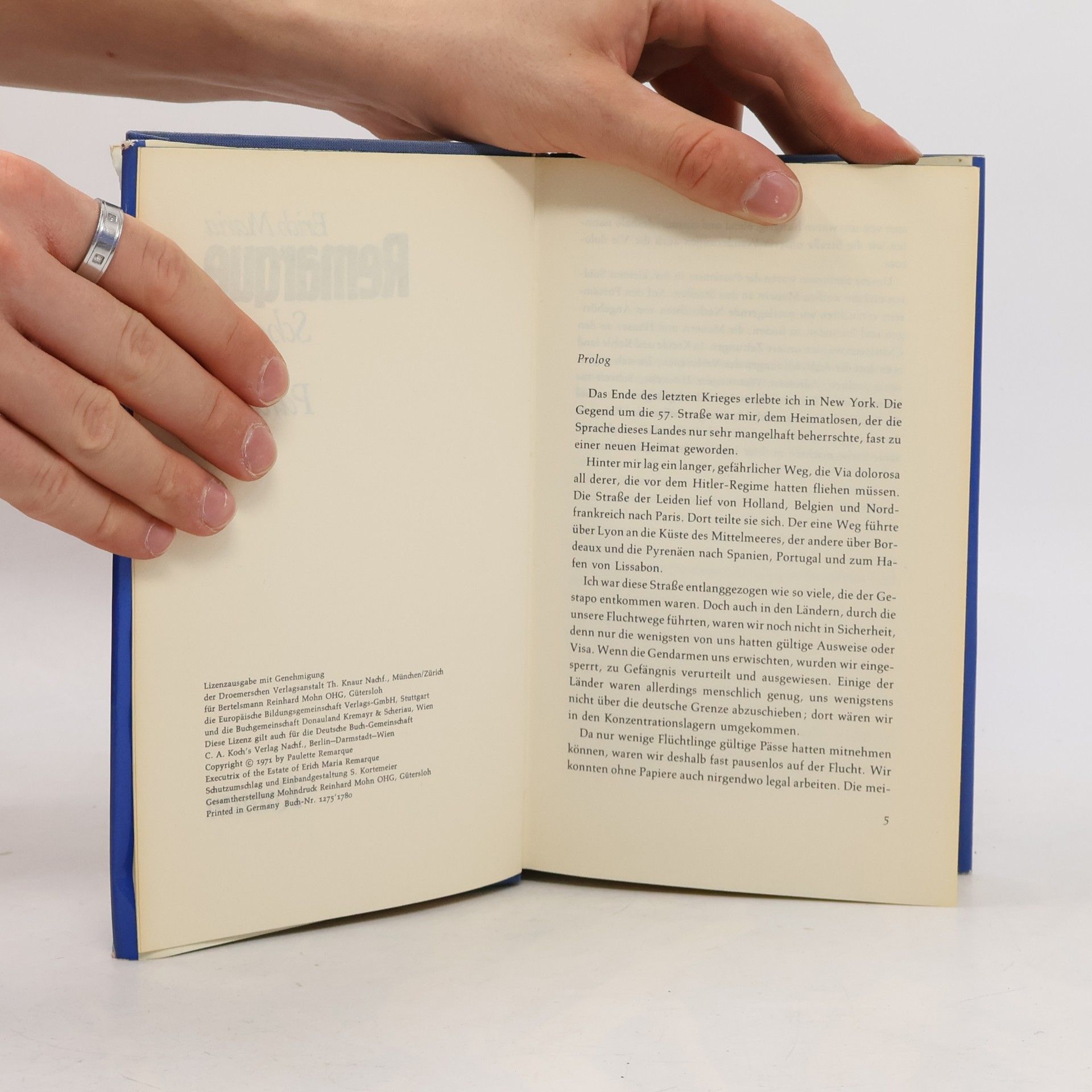 Erich Maria Remarque Schatten im Paradies