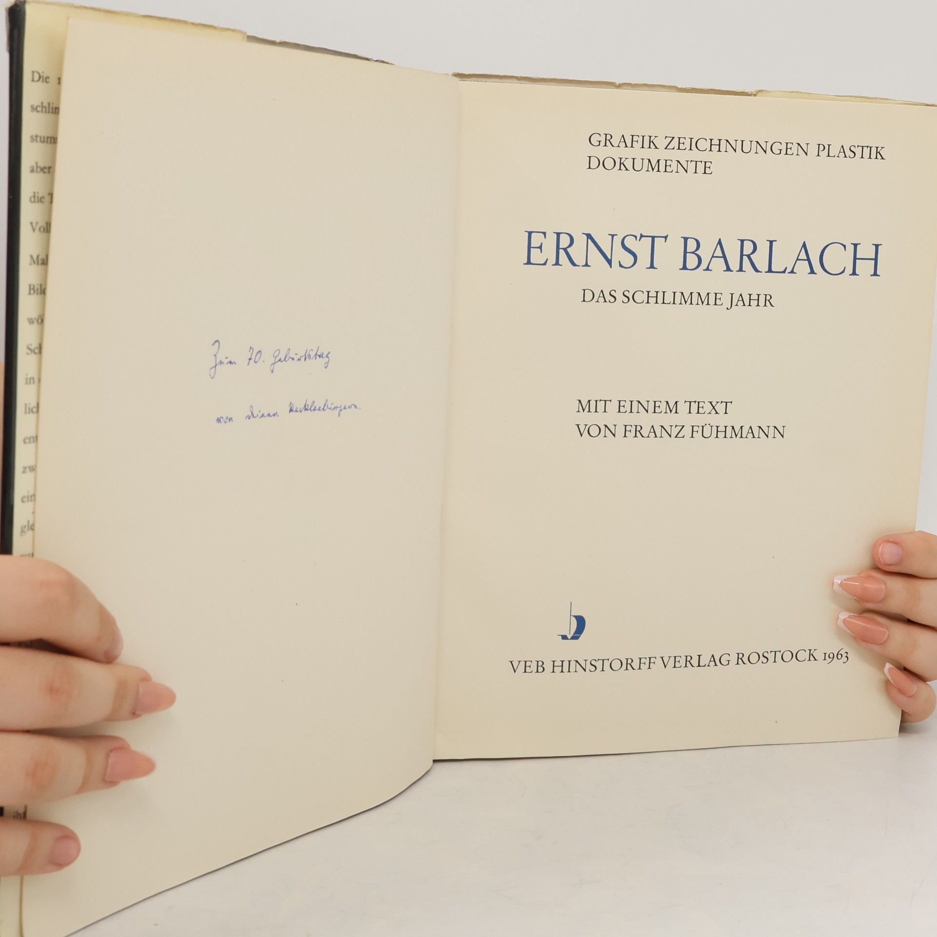 Ernst Barlach Das Schlimme Jahr