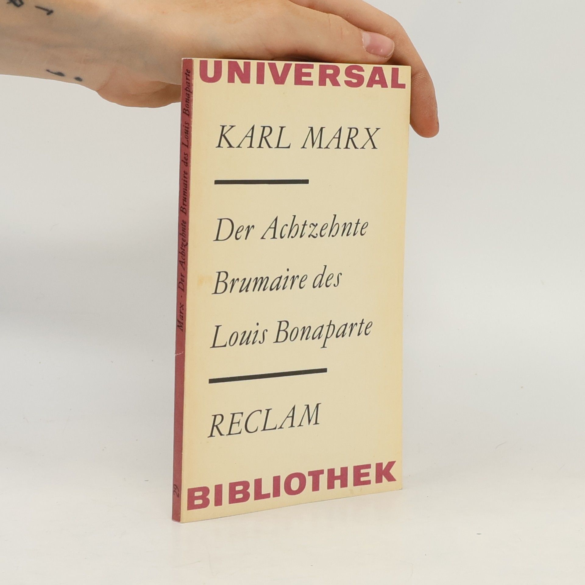 Karl Marx Der achtzehnte Brumaire des Louis Bonaparte