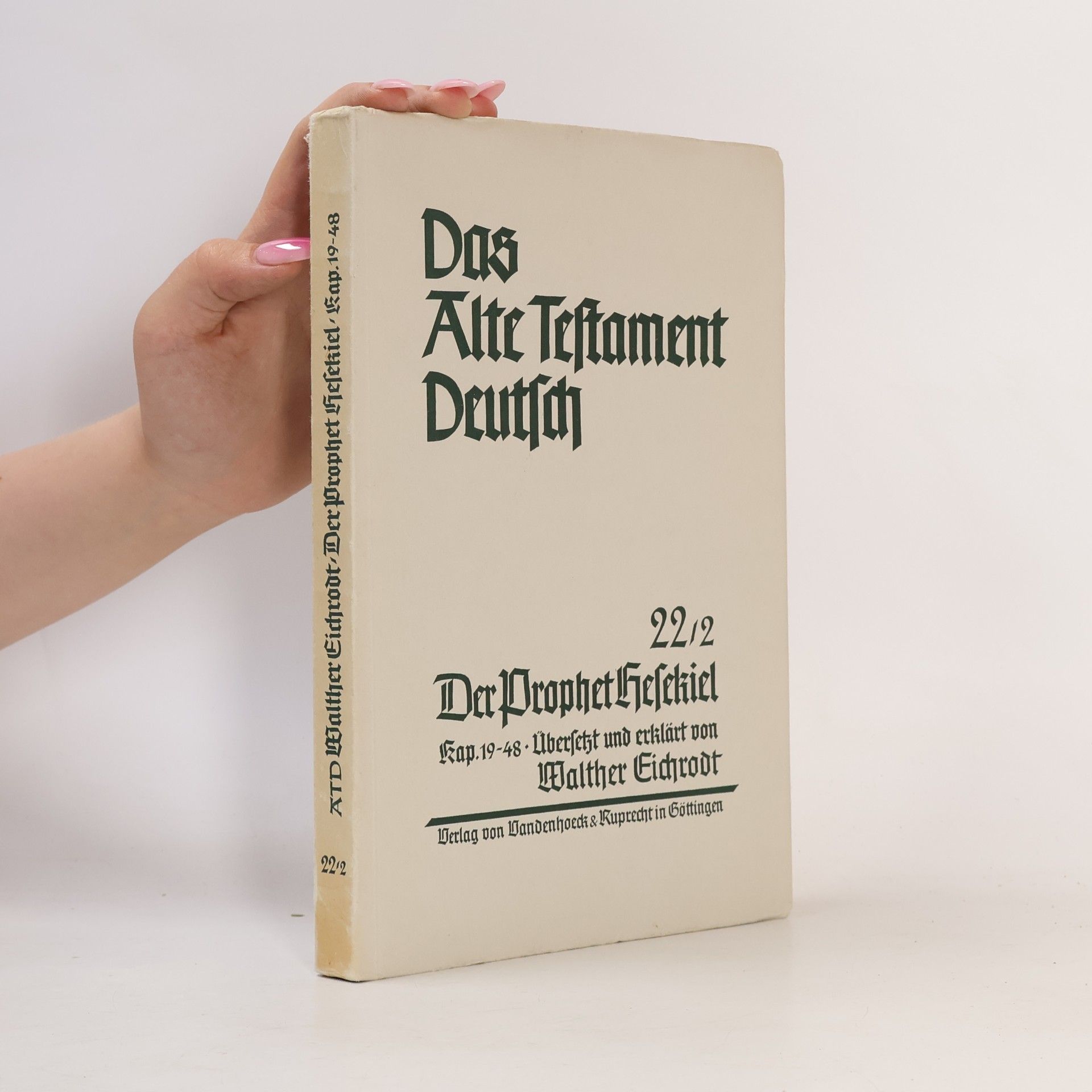 Autorenkollektiv Das Alte Testament Deutsch 22/2