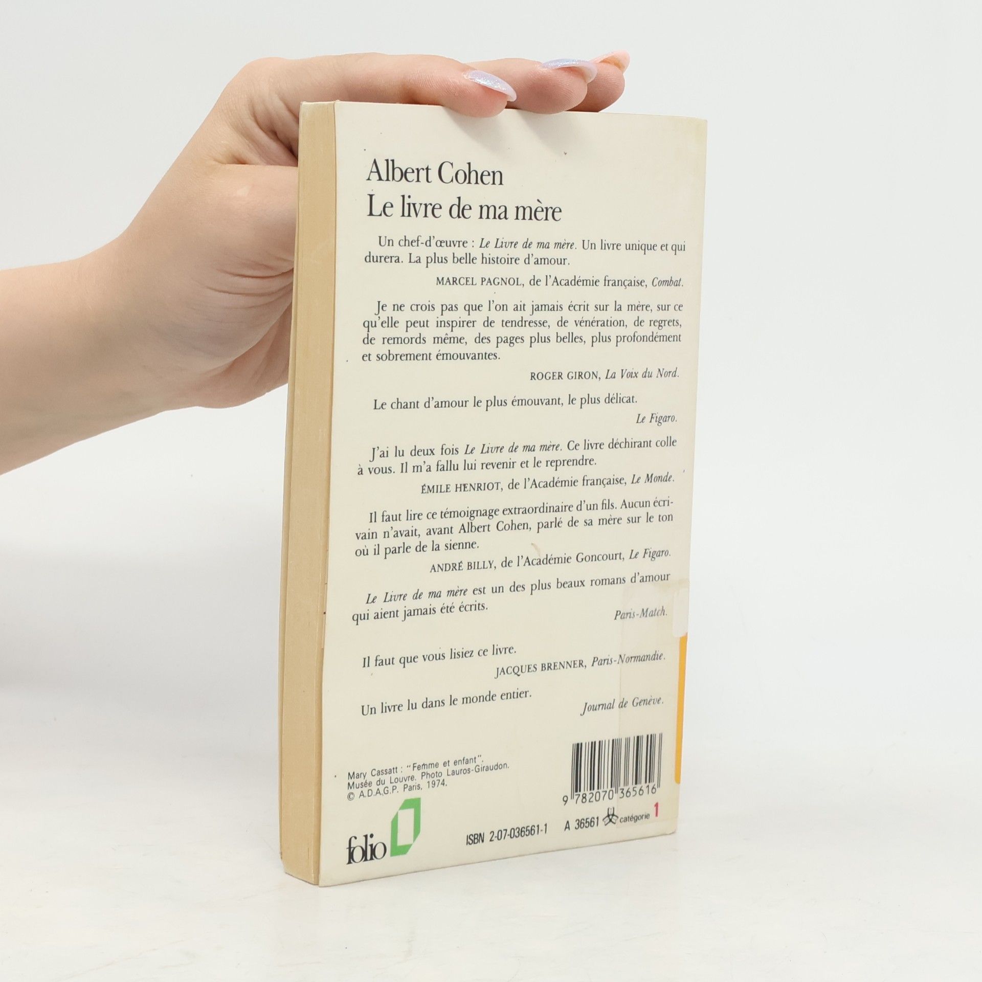 Albert Cohen Le Livre de Ma Mere