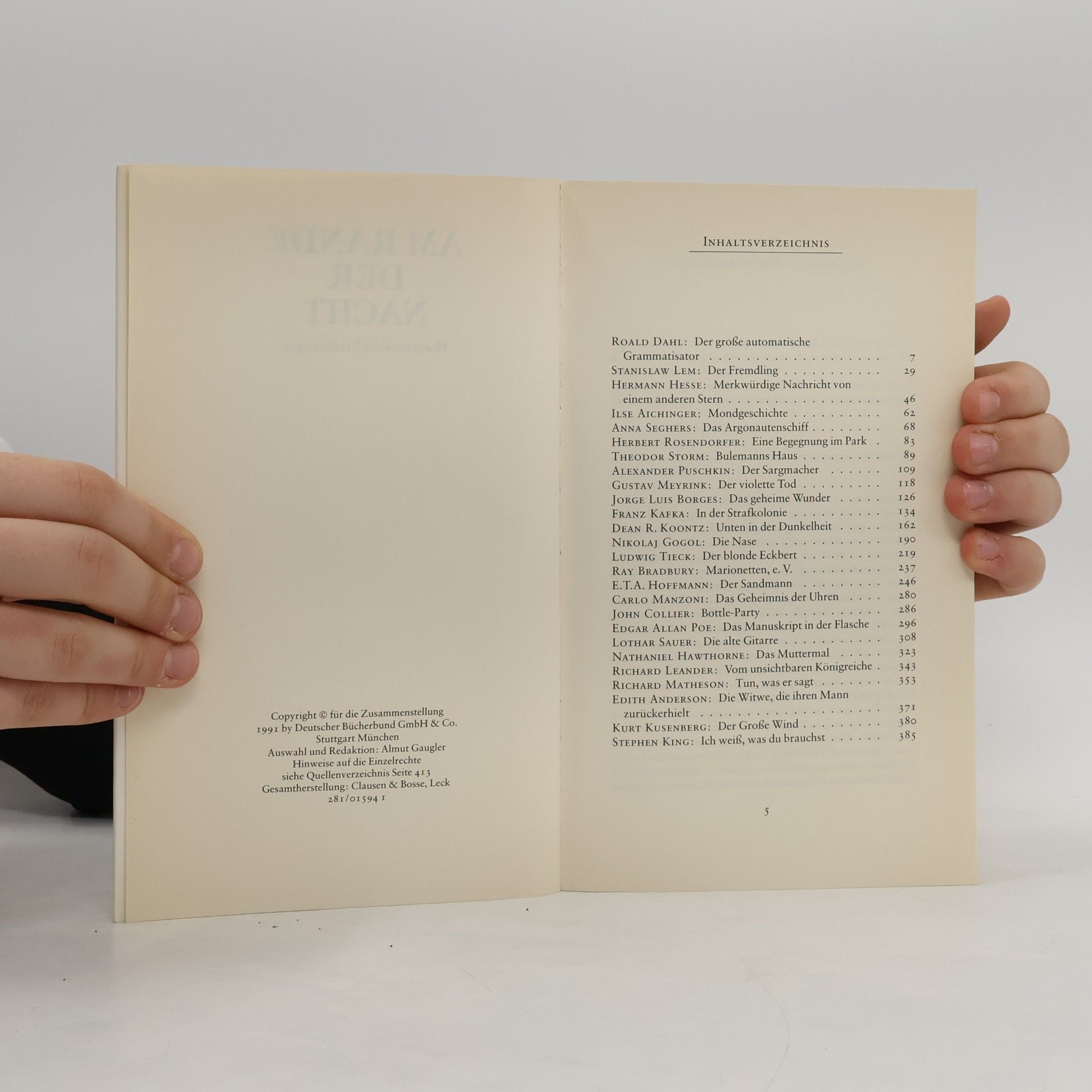 Various authors Am rande der nacht