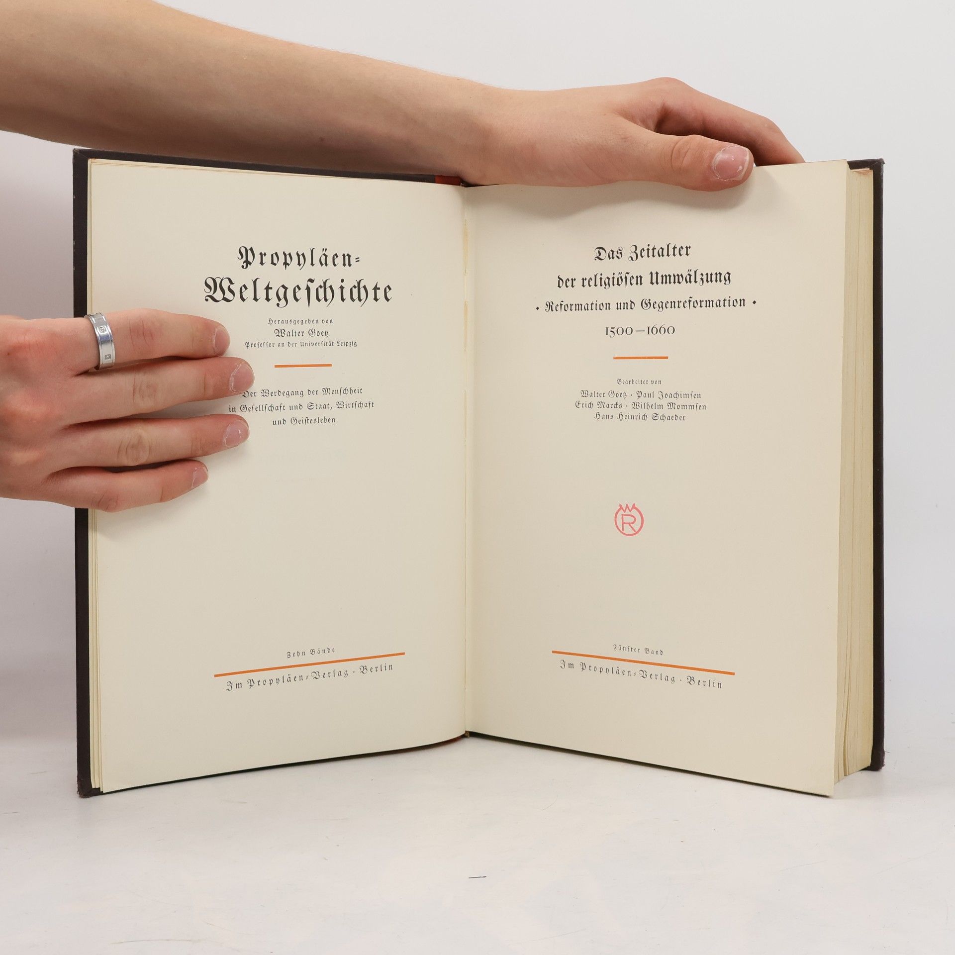 Walter Goetze Das Zeitalter der religiösen Umwälzung. Reformation und Gegenreformation 1500-1660