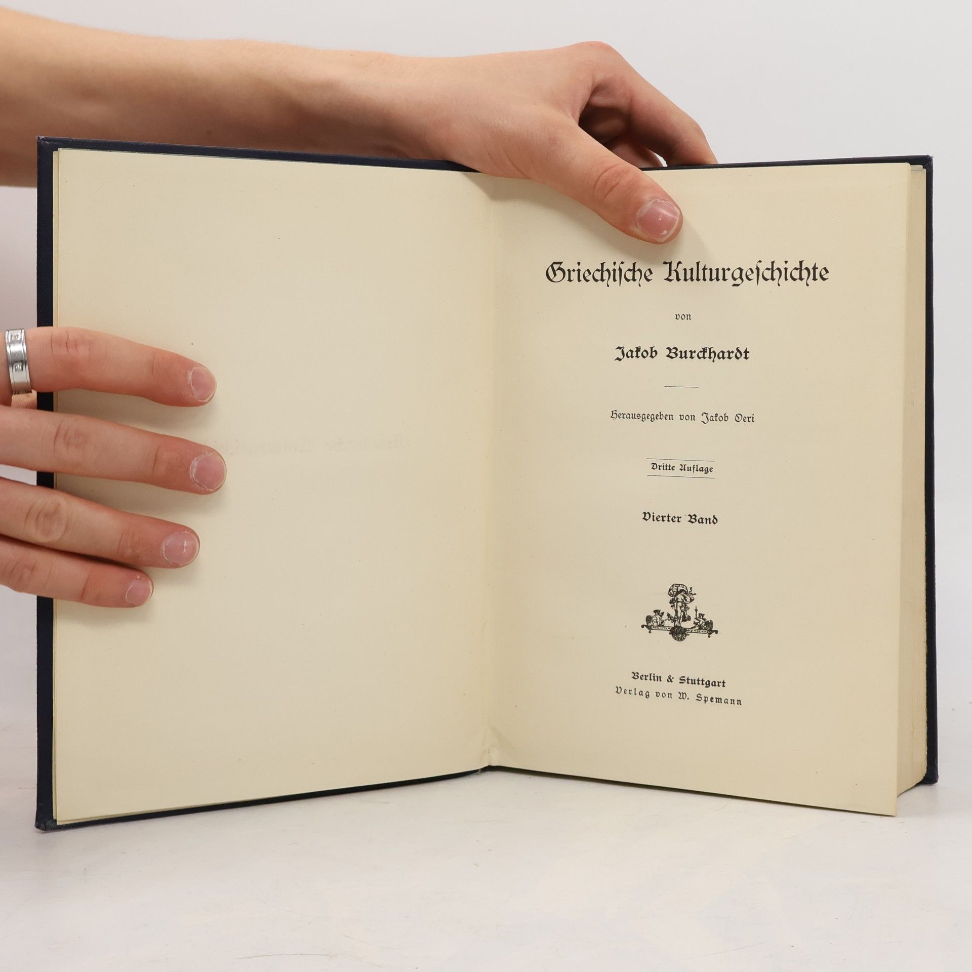 Jakob Burckhardt Griechische Kulturgeschichte IV.