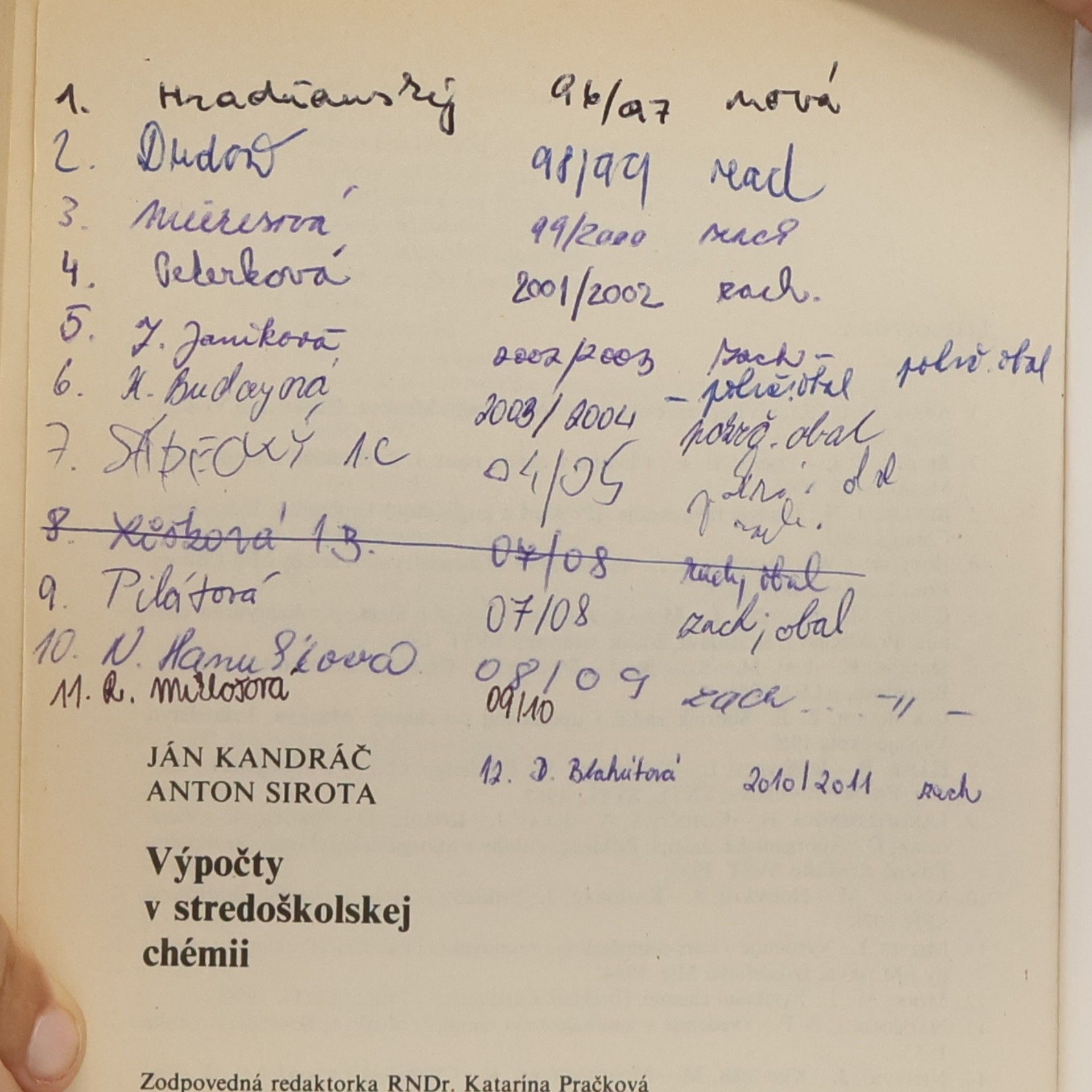Ján Kandráč Výpočty v stredoškolskej chémii