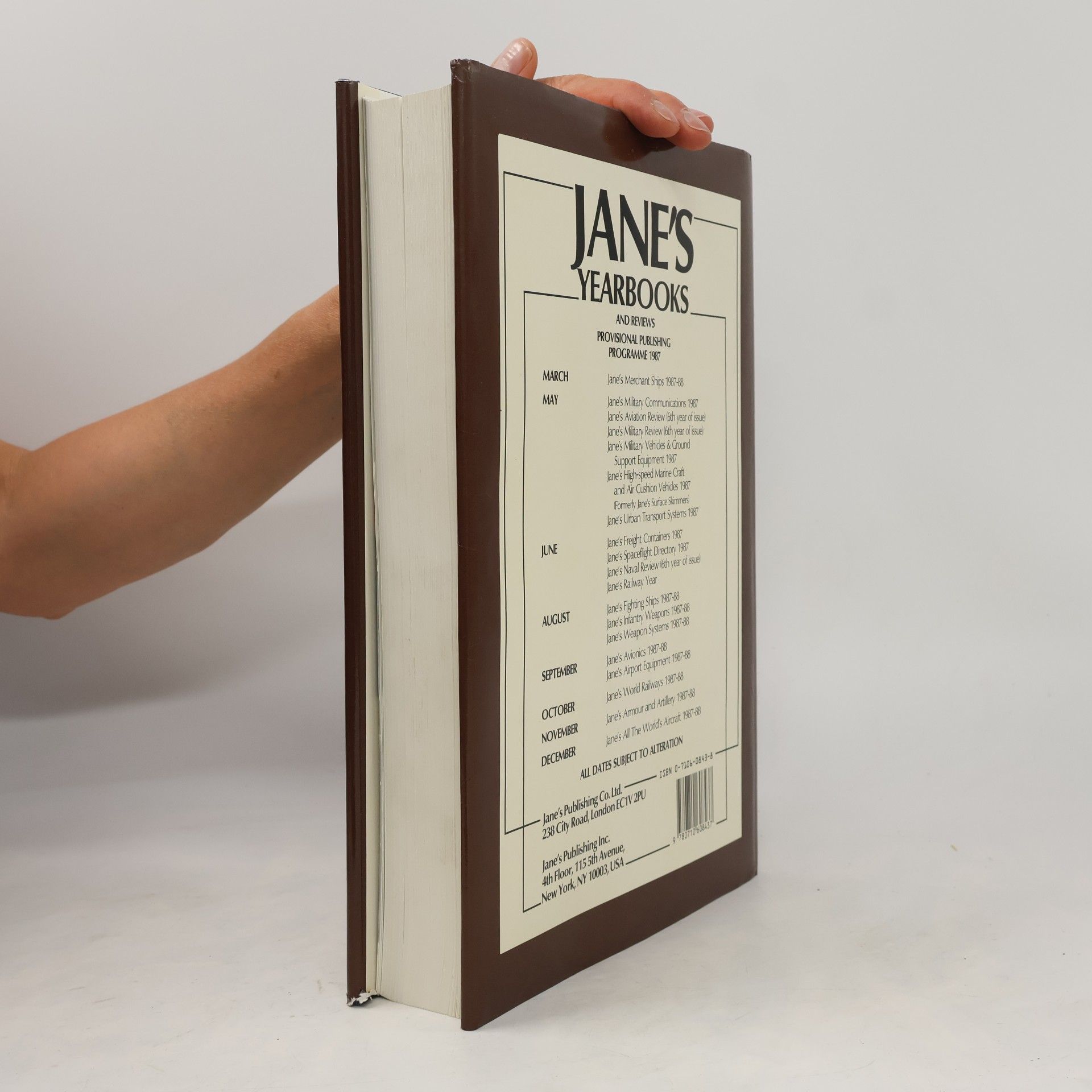 Ian V. Hogg Jane's Infantry Weapons 1987-88 Thirteenth Edition