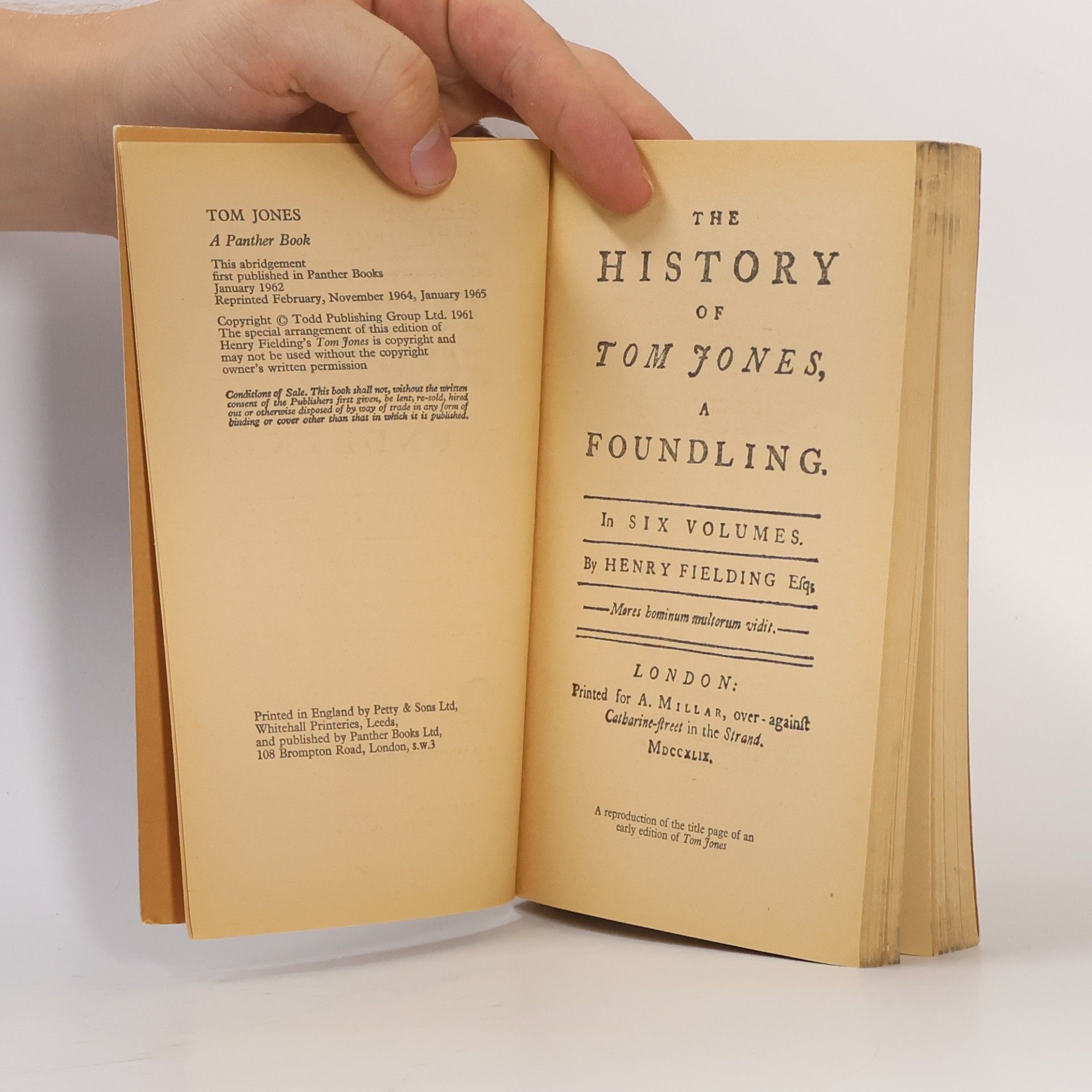 Henry Fielding The History of Tom Jones