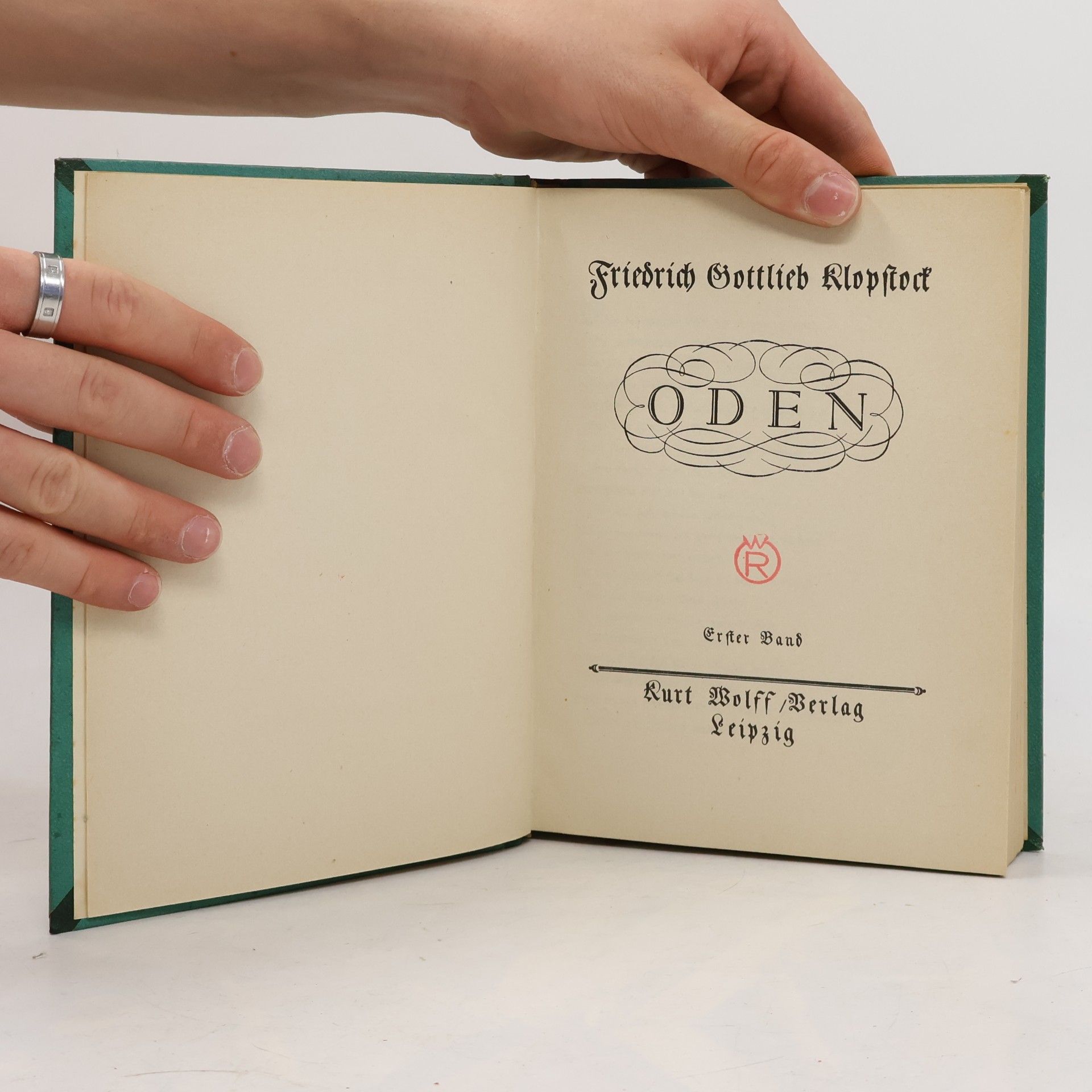 Friedrich Gottlieb Klopstock Oden. Band 1