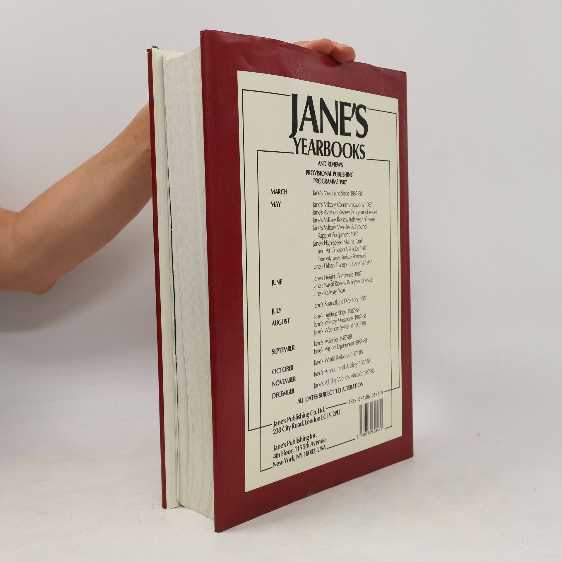 Bernard Blake Jane's Yearbooks: Jane's Weapon Systems 1987-88 - Eighteenth Edition