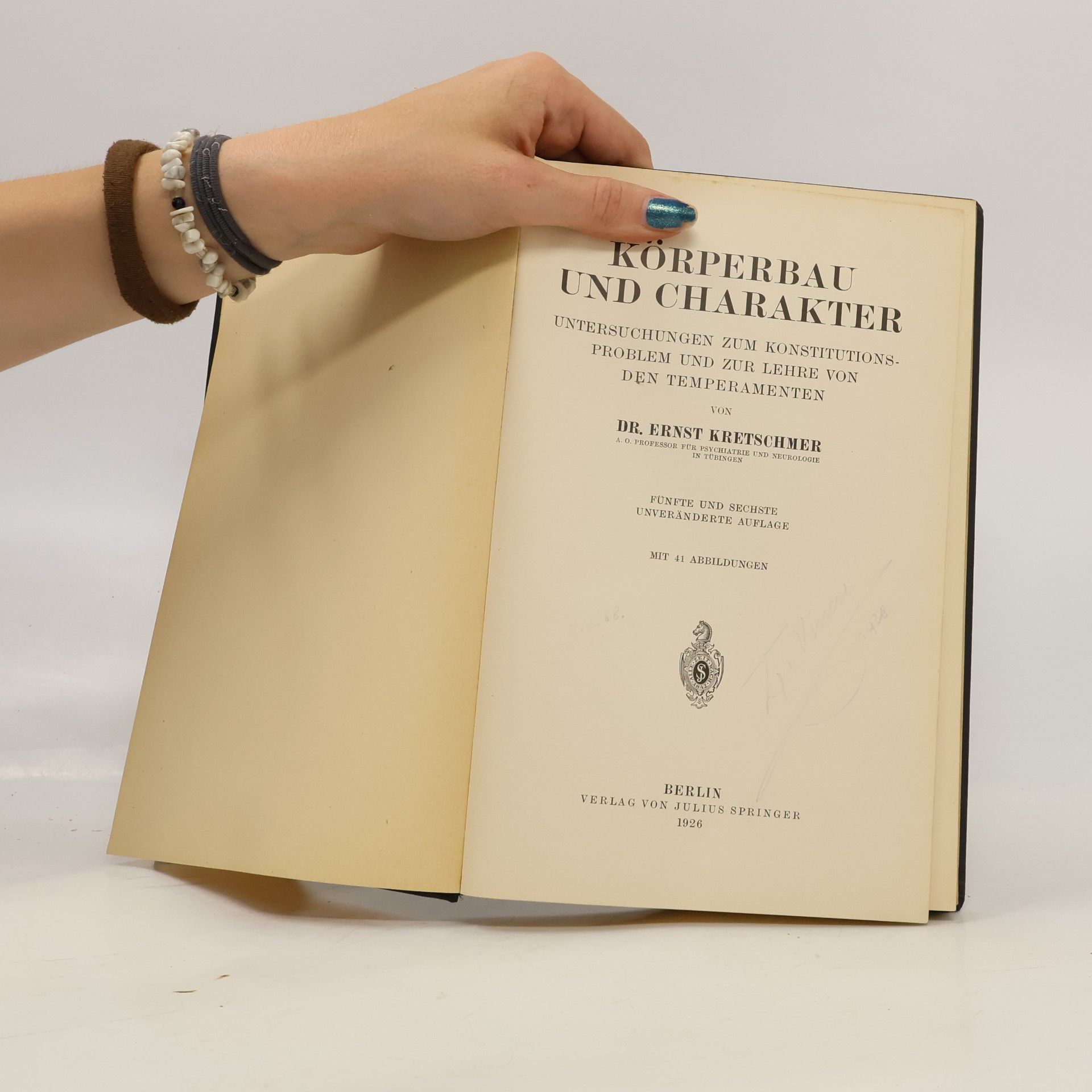 Ernst Kretschmer Körperbau und Charakter