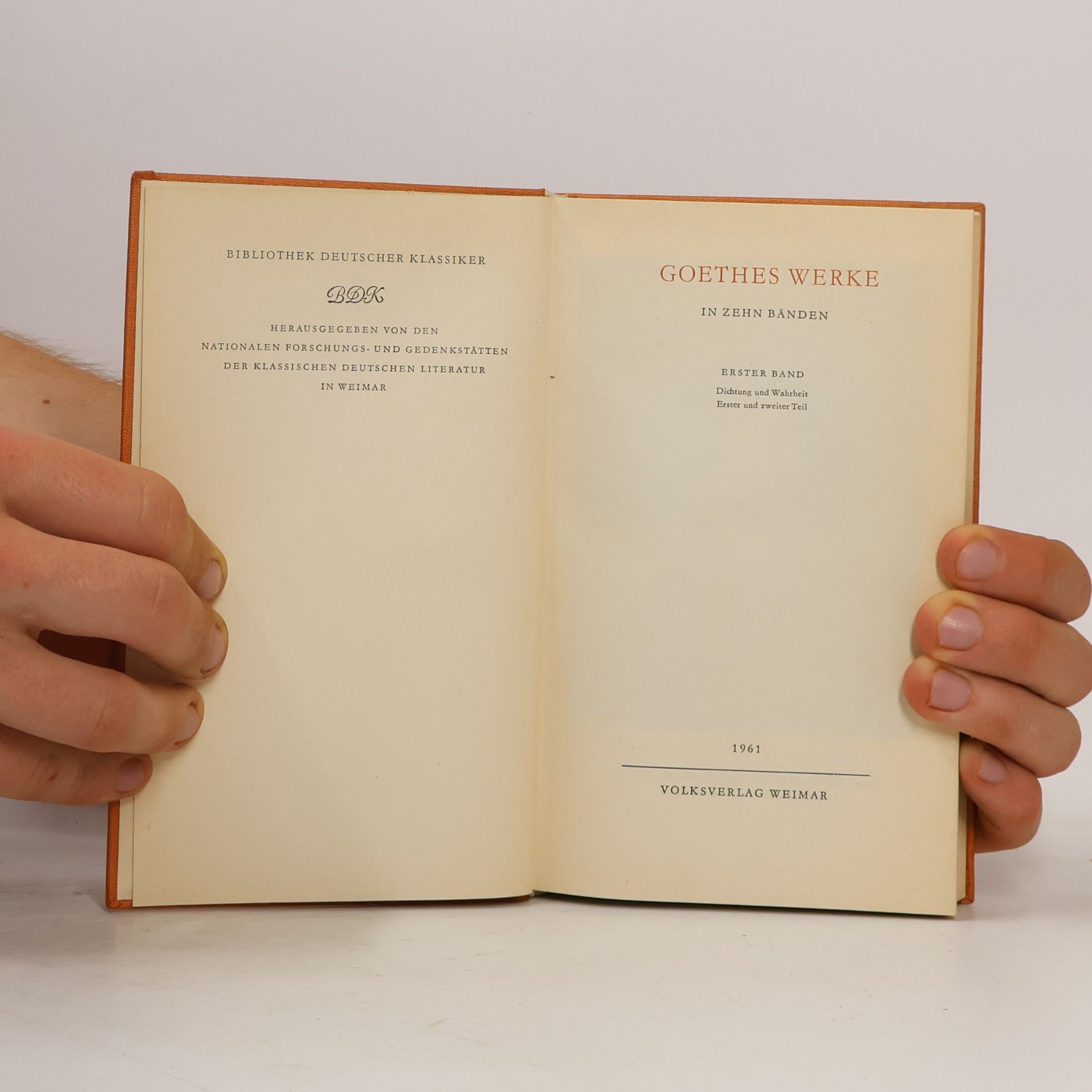 Johann Wolfgang von Goethe Goethes Werke 1