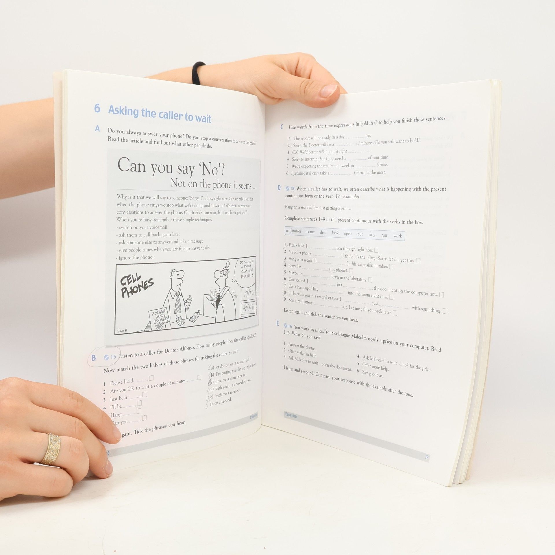 John Hughes Telephone English: includes phrase bank and role plays