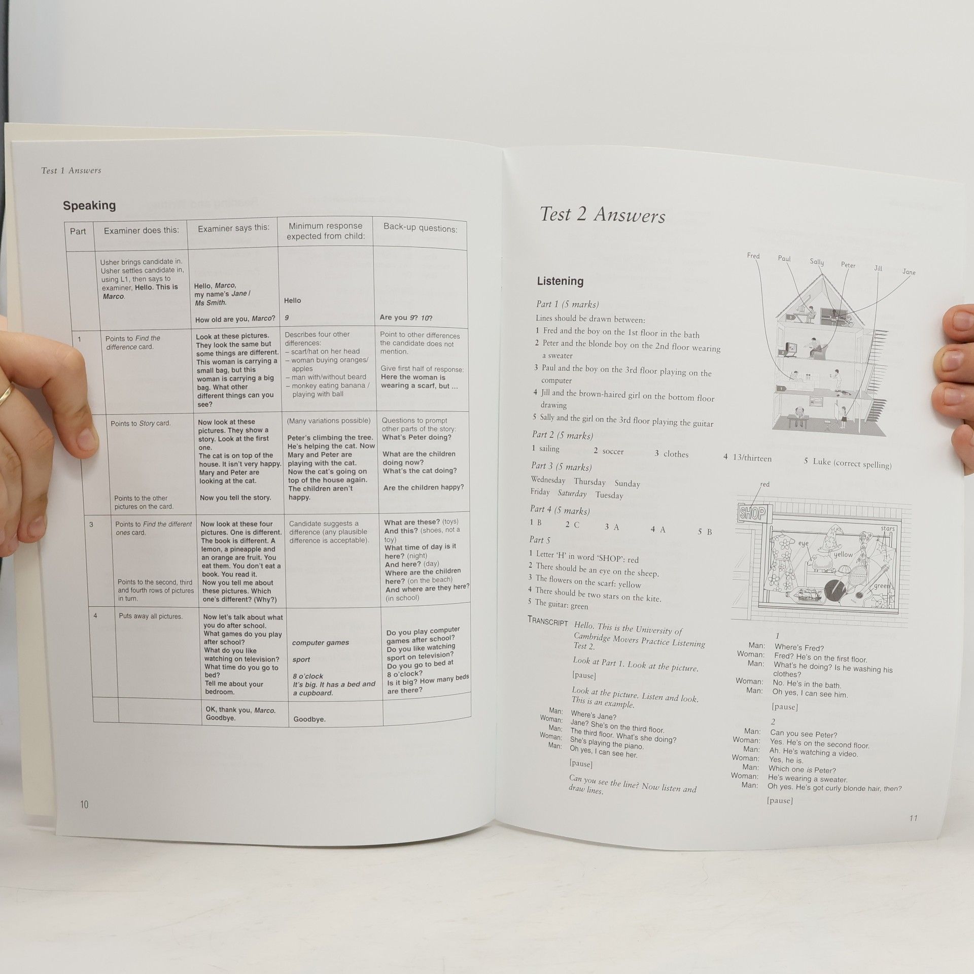 University of Cambridge Local Examinations Syndicate Cambridge Young Learners English Tests - 2: Cambridge Movers 2 Answer Booklet