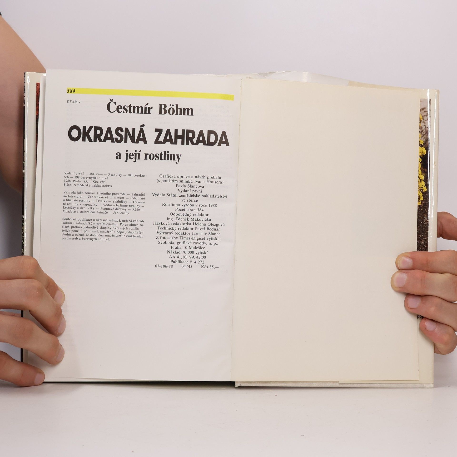 Cestmír Böhm Okrasná zahrada a její rostliny