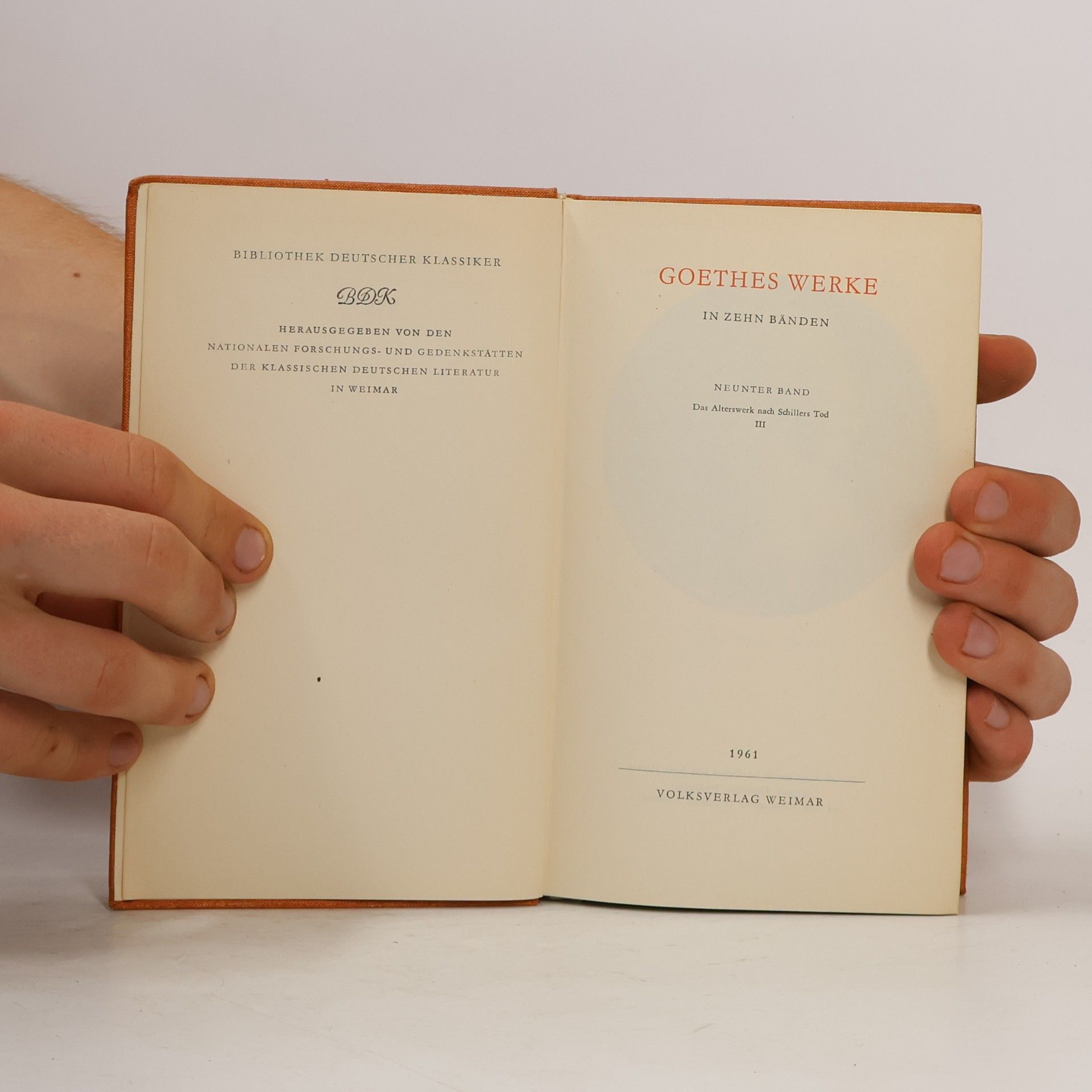 Johann Wolfgang von Goethe Goethes Werke 9
